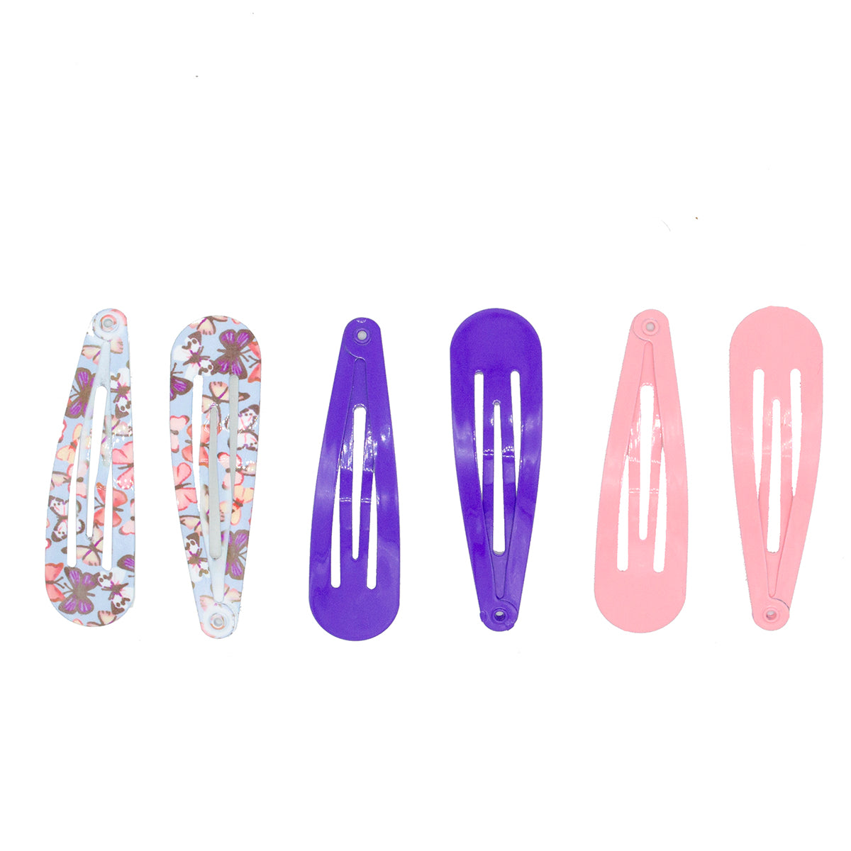 PONETTE BROCHES DE CLIP GRANDES MARIPOSAS MOR