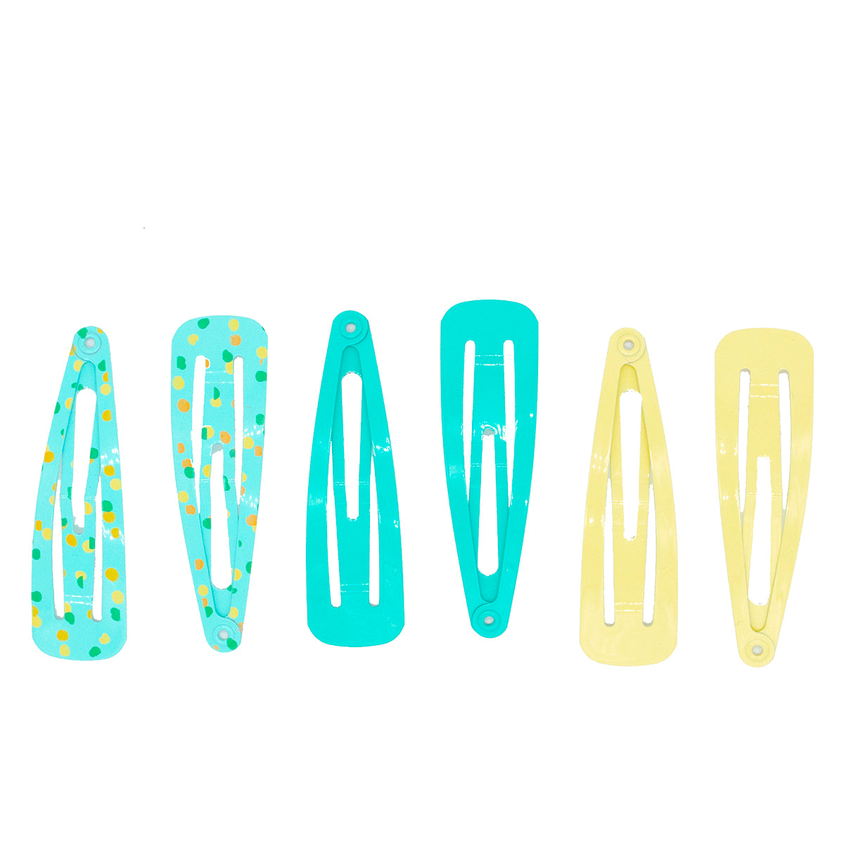 PONETTE BROCHES DE CLIP GR MOSTAZA Y TURQUESA
