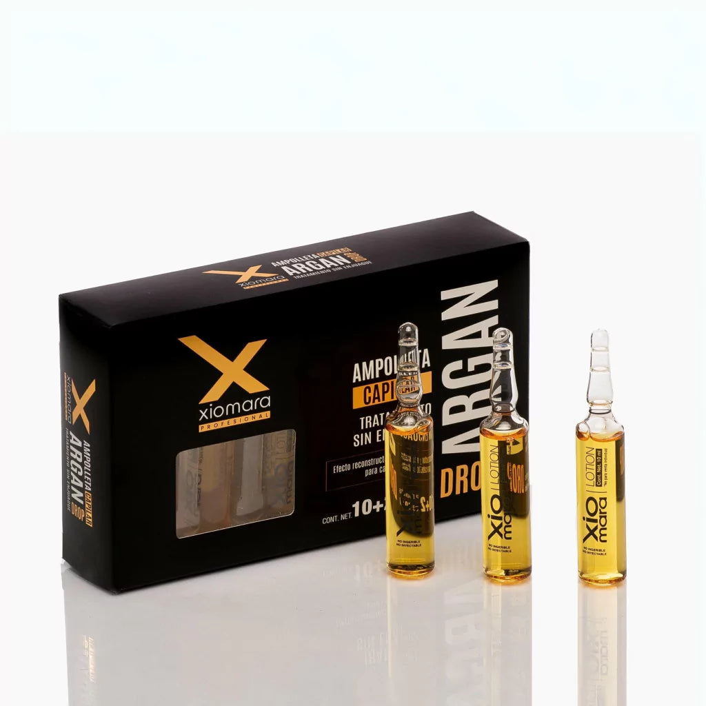 Xiomara Ampolletas Tratamiento Argan Drop 12 pzas x 10 ml