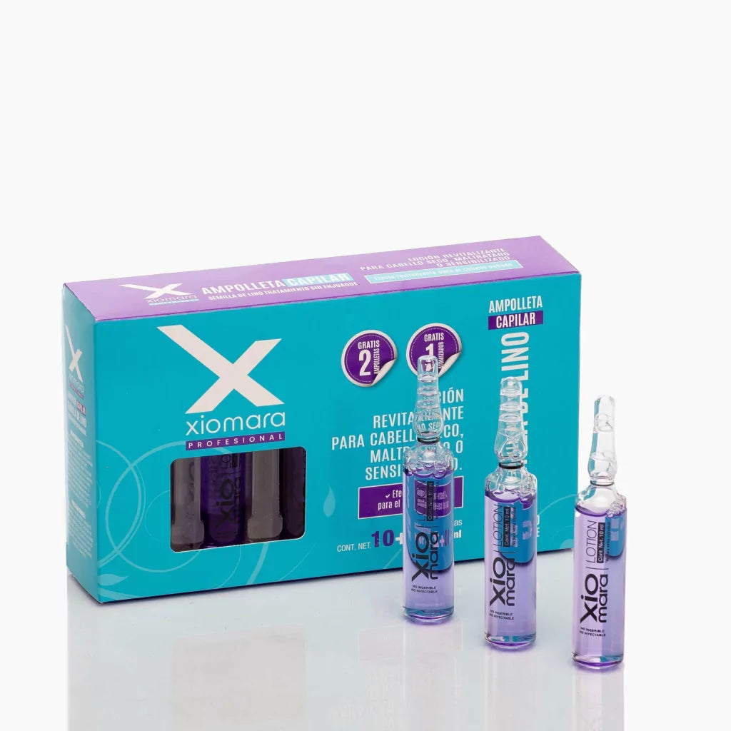 AMPOLLETAS SEMILLA DE LINO SIN ENJUAGE 10 ML