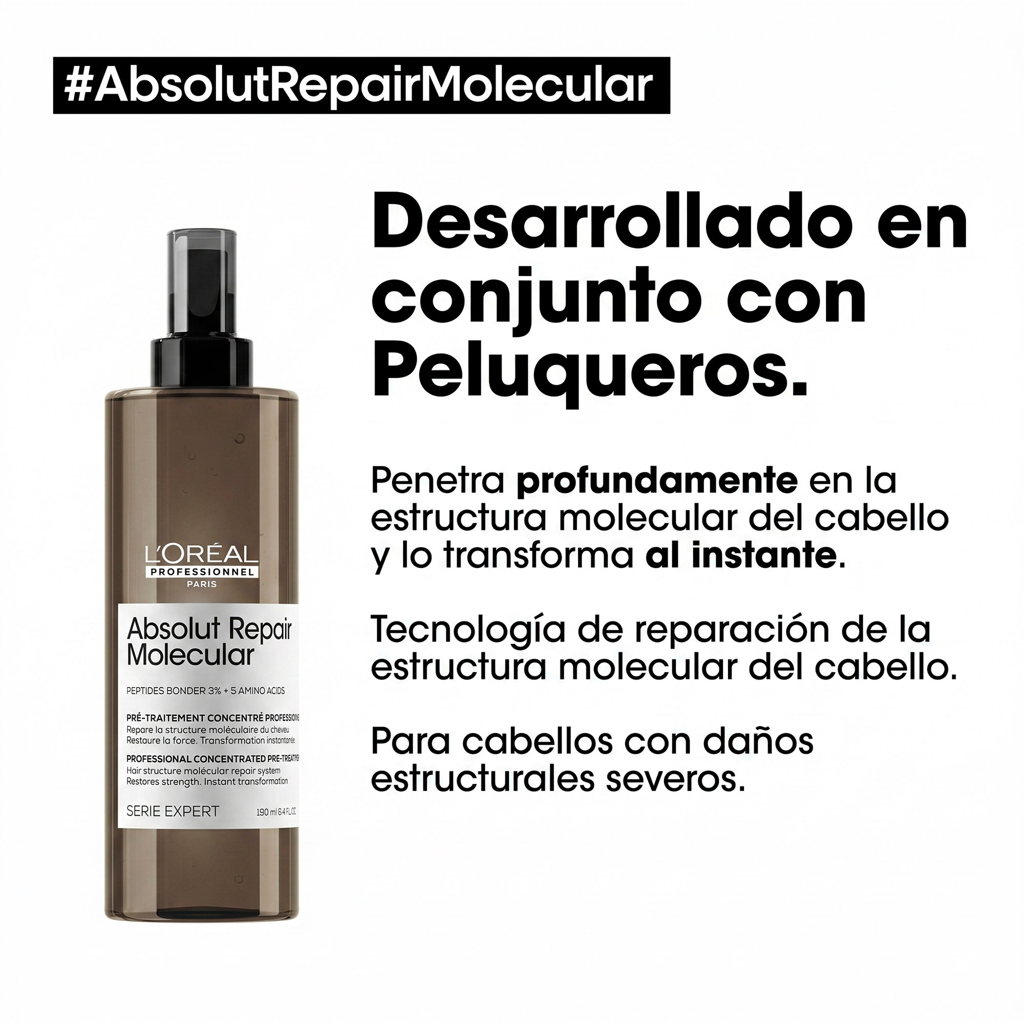 L'Oréal Professionnel Serie Expert Absolut Repair Molecular Pre Tratamiento 190 ml