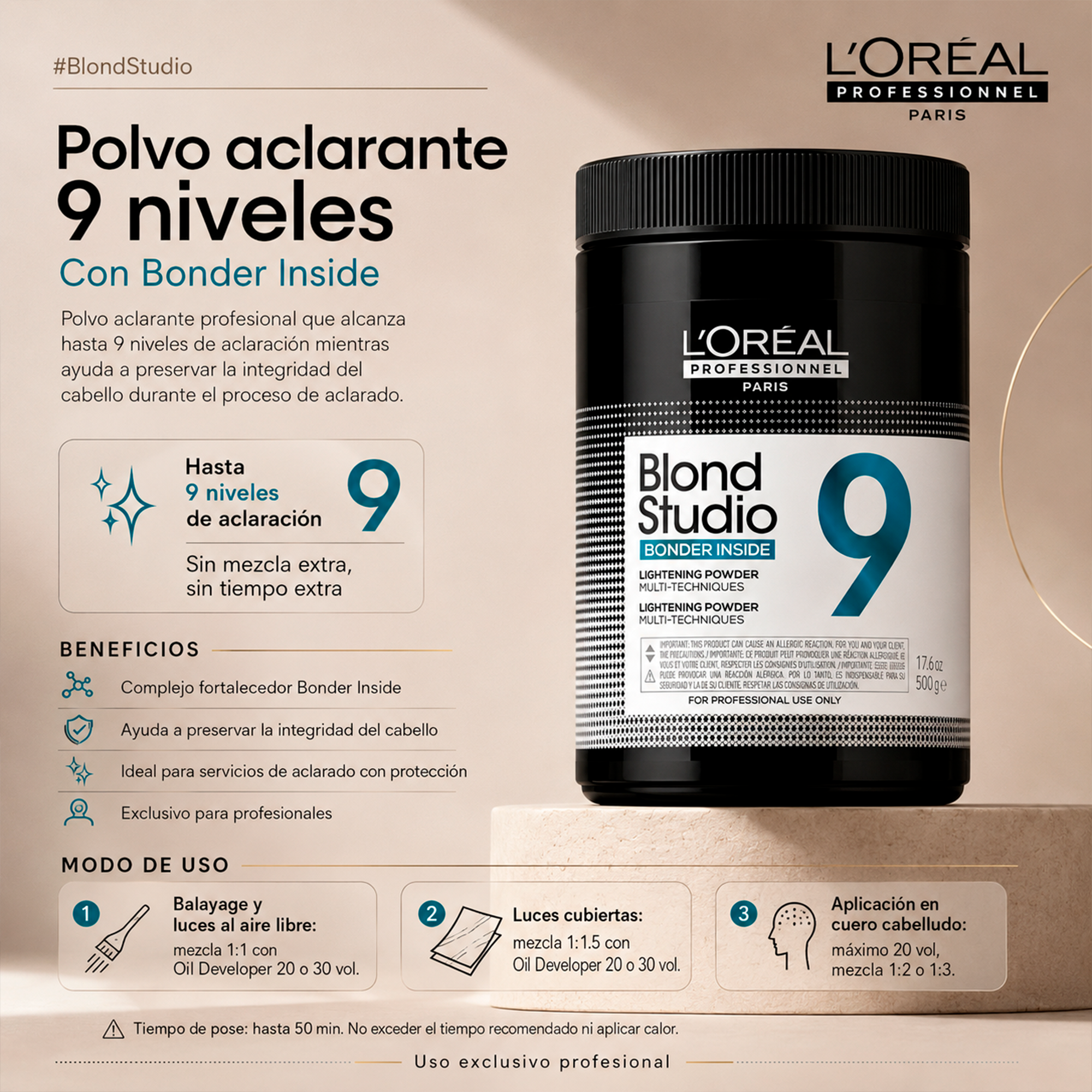 L'Oréal Professionnel Blond Studio Bonder Inside 9 500 gr