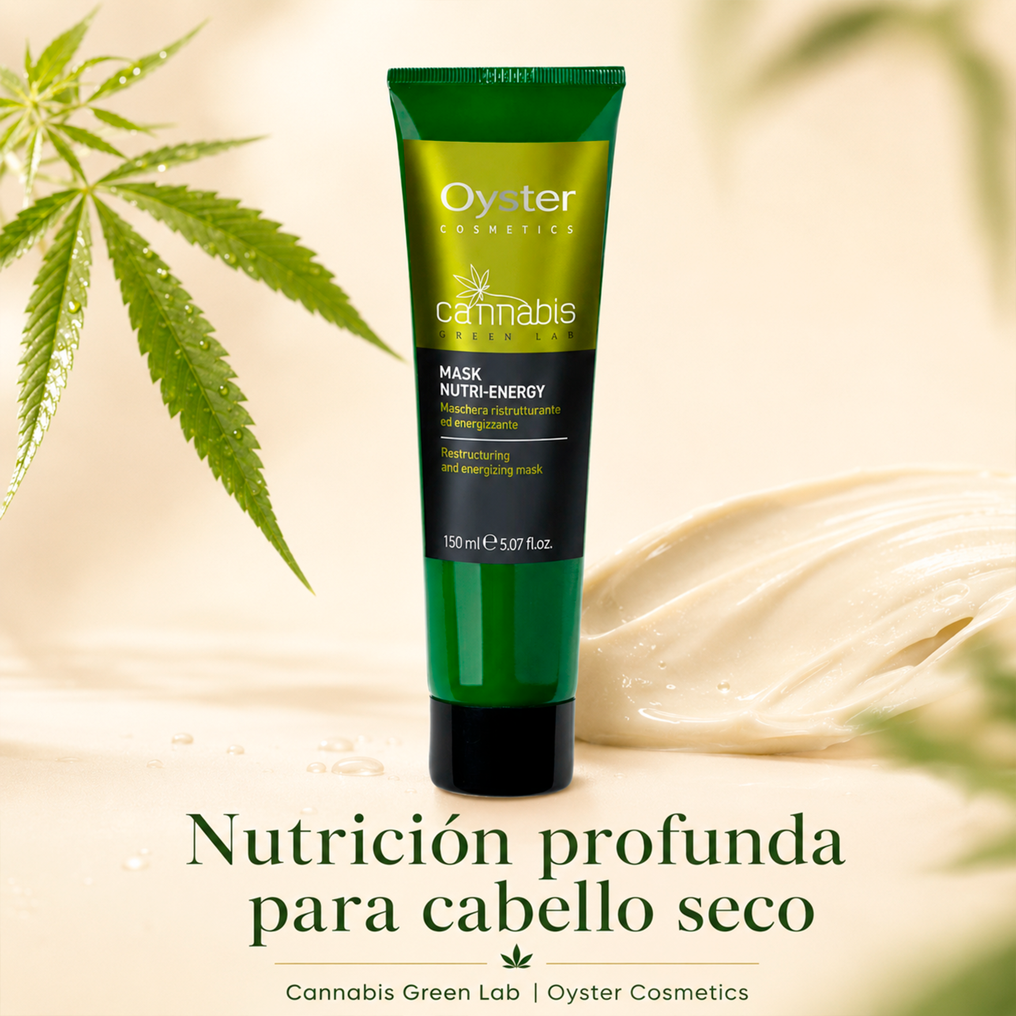 Oyster Cosmetics Cannabis Green Lab Mask Nutri-Energy