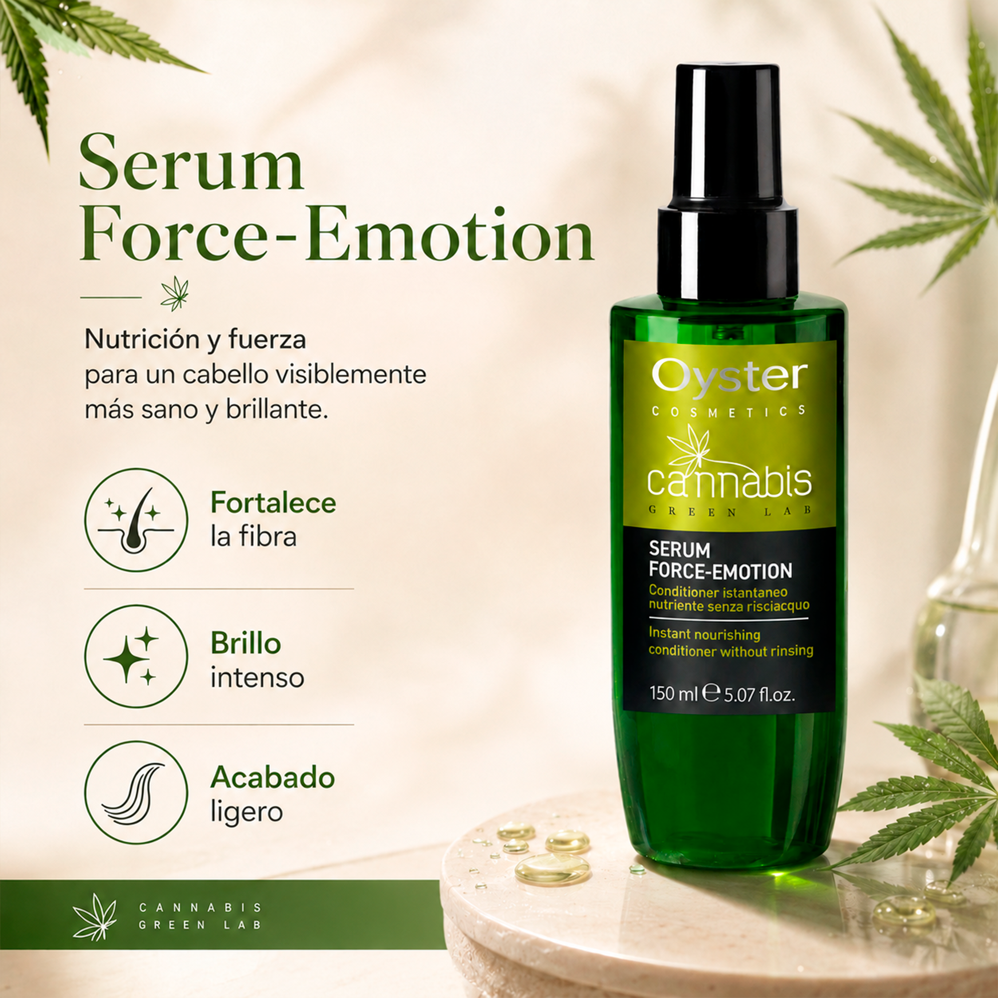 Oyster Cosmetics Green Lab Sérum Capilar 150 ml