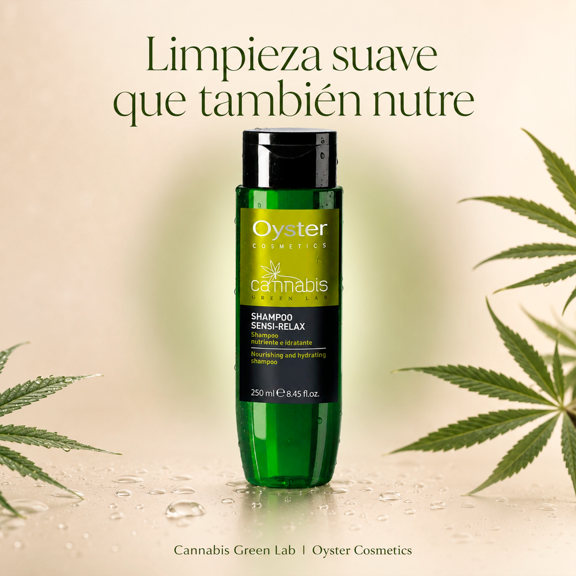 Oyster Cosmetics Cannabis Green Lab Shampoo Sensi-Relax