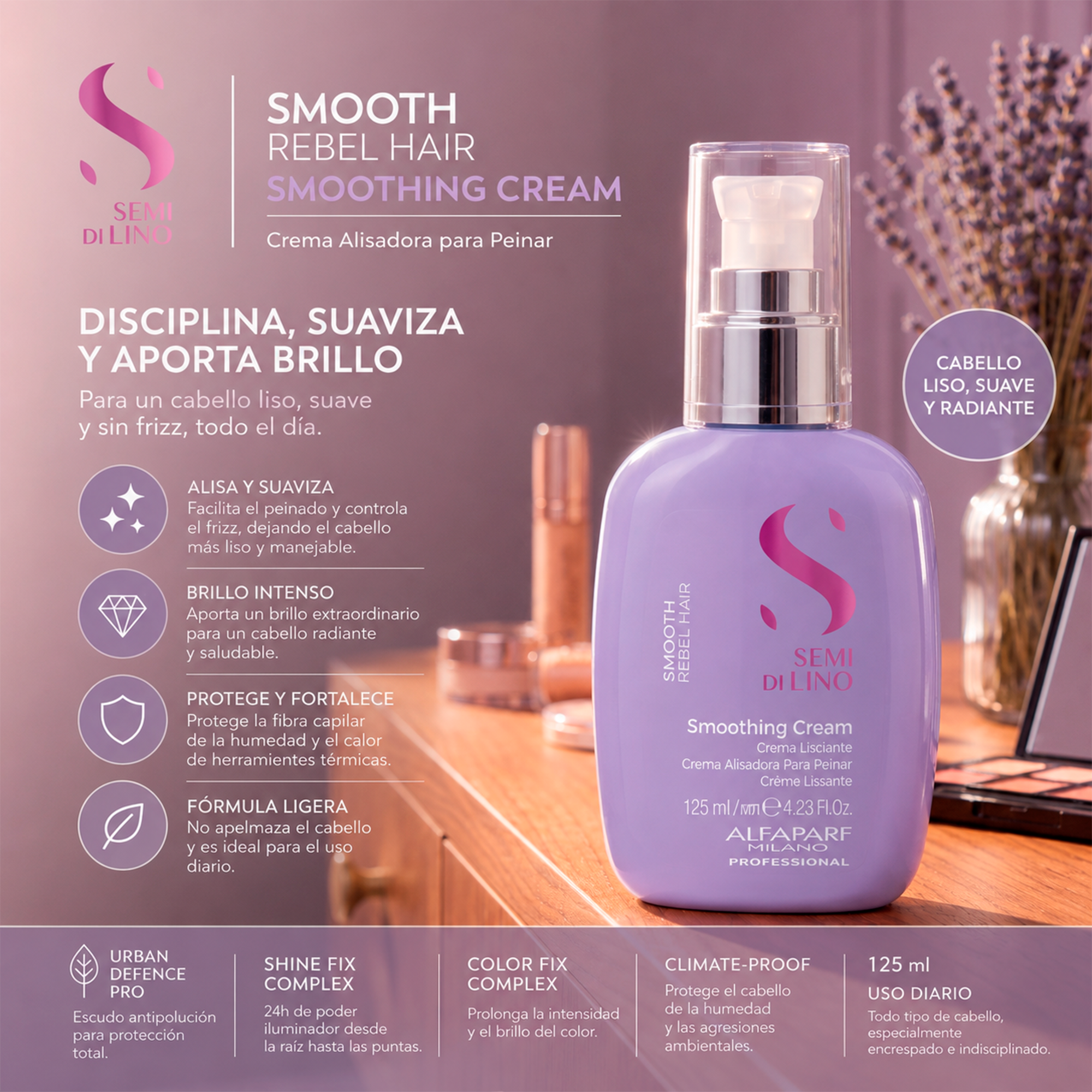 Alfaparf Semi Di Lino Smooth Smoothing Cream 125 ml