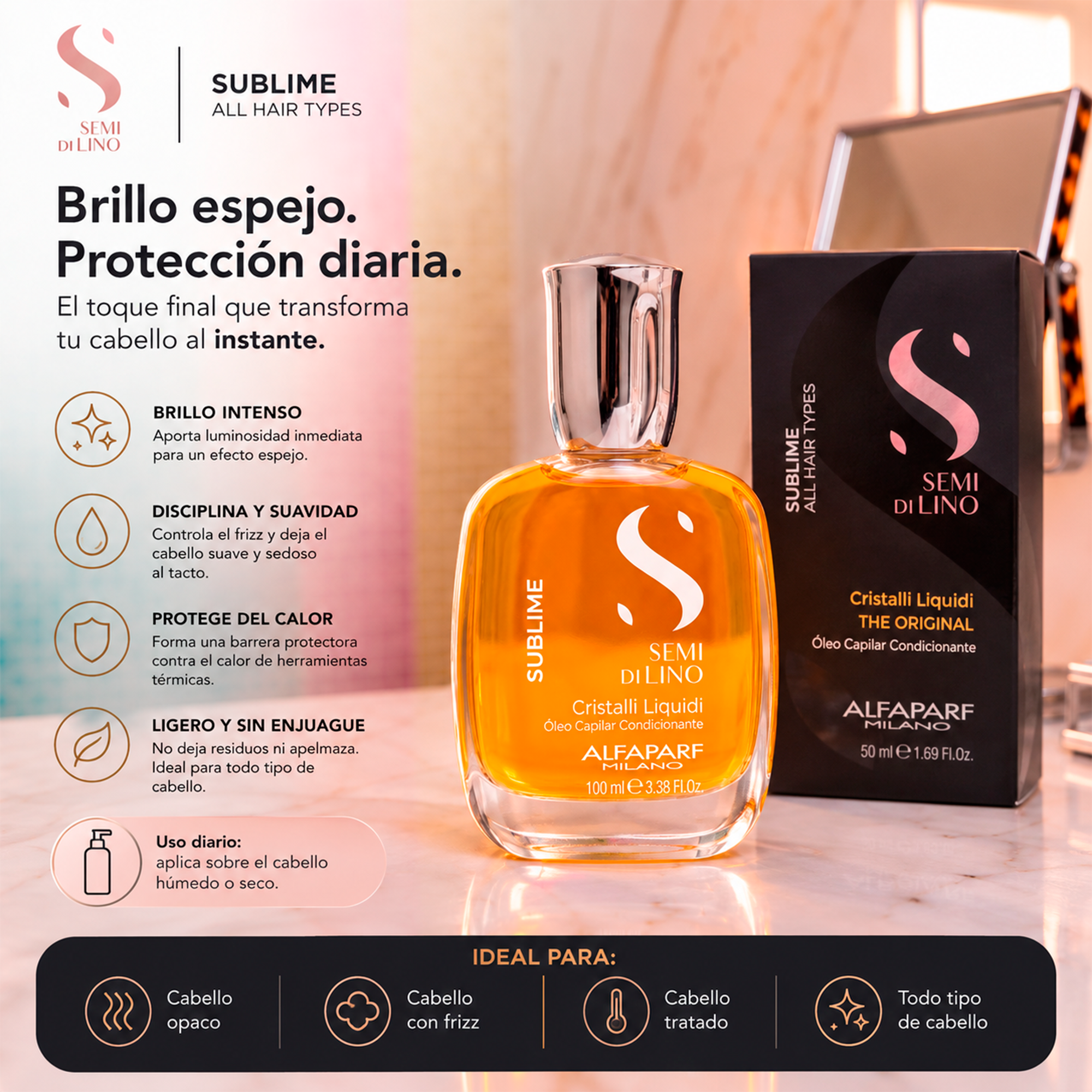 Alfaparf Semi Di Lino Sublime Cristalli Liquidi 30 ml