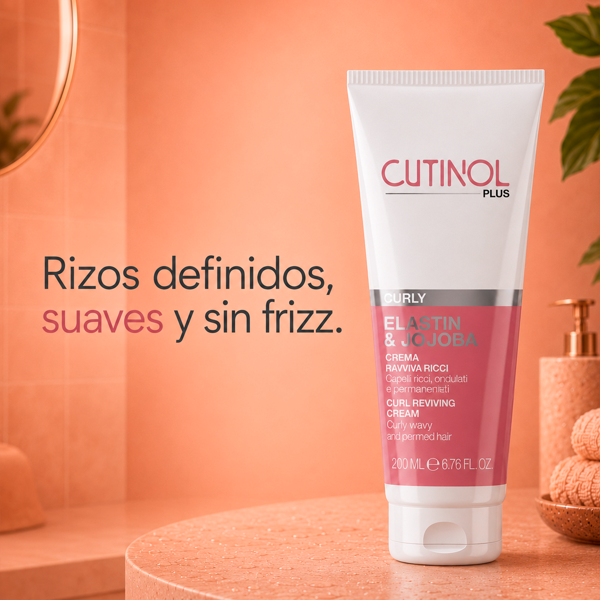 Oyster Cutinol Plus Curly Crema Definidora de Rizos 200ml