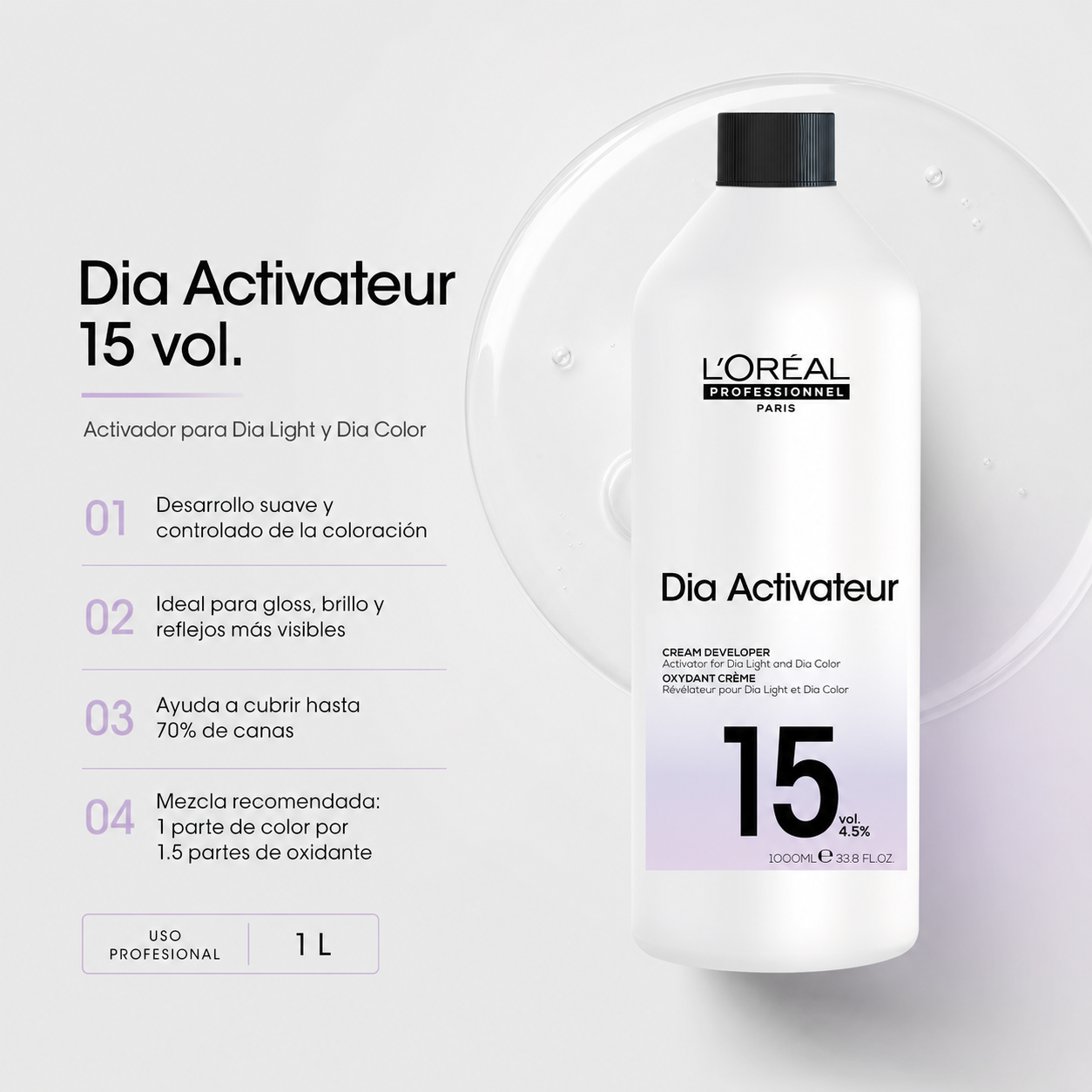 L'Oréal Professionnel Dia Activateur 15 Vol 1 L