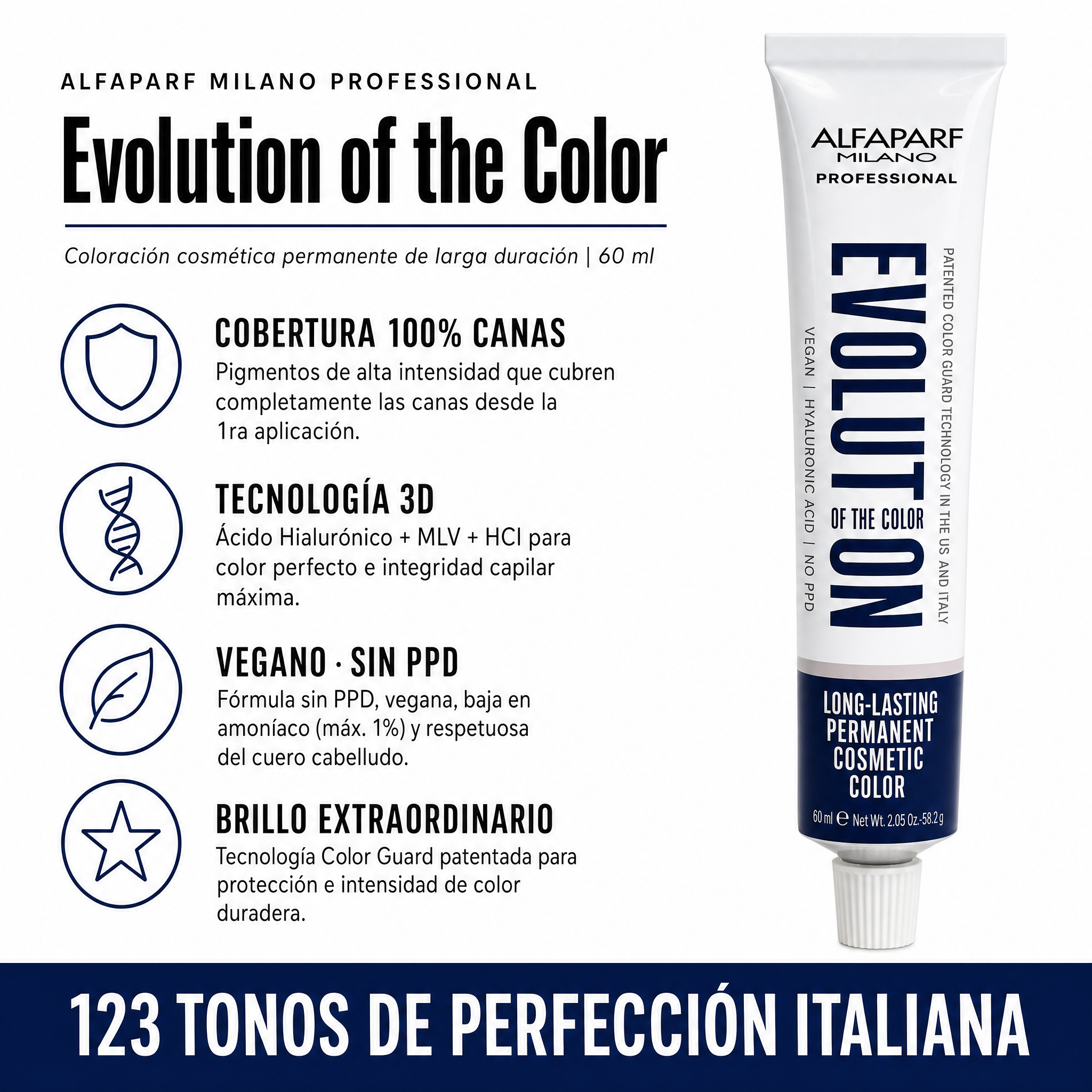 Alfaparf Evolution of the Color Tinte Profesional Permanente 60 ml