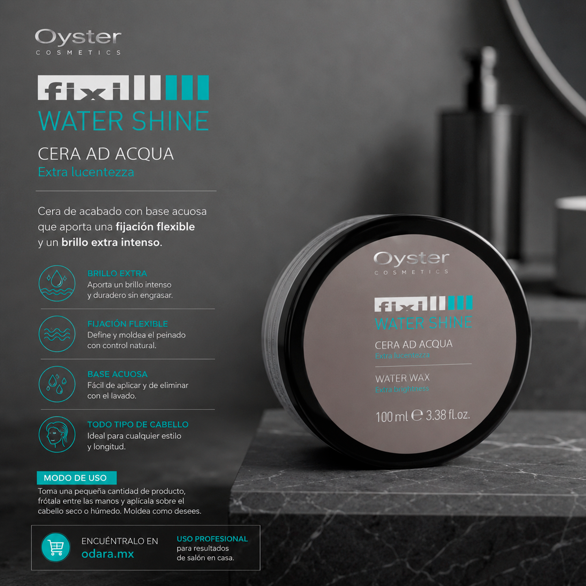 Oyster Cosmetics Fixi Wax Cera Aqua 100 ml