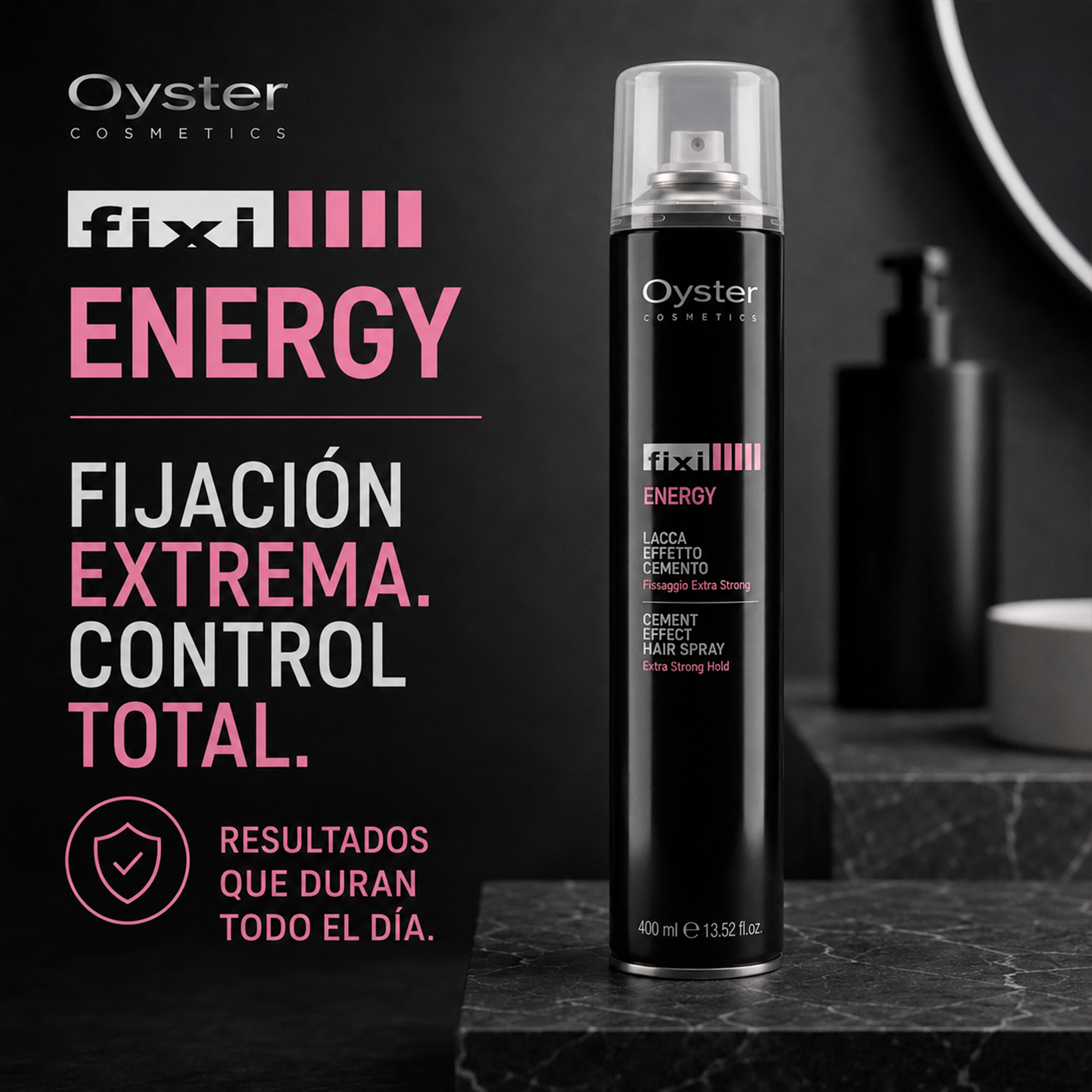 Oyster Cosmetics Fixi Hairspray Energy Extra Fuerte 400 ml