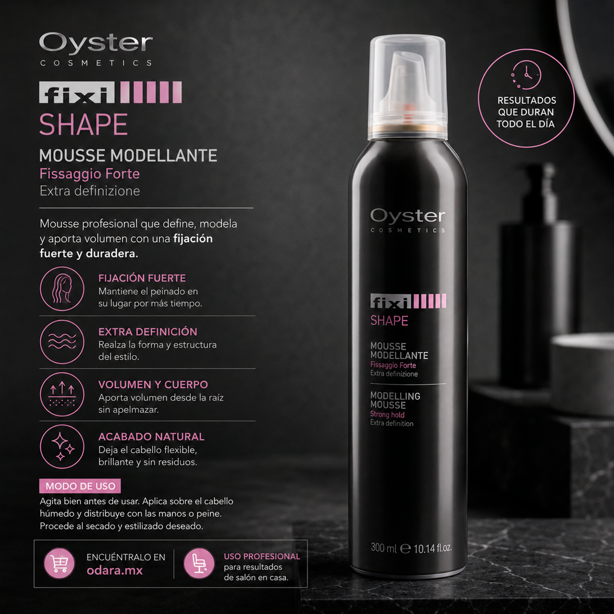Oyster Cosmetics Fixi Mousse Shape 300 ml