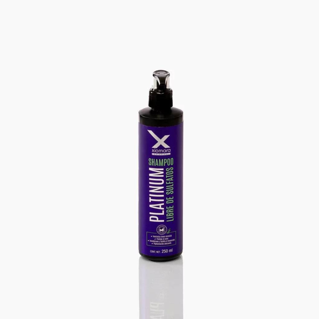 SHAMPOO PLATINO LIBRE DE SULFATOS 450 ML XIOMARA