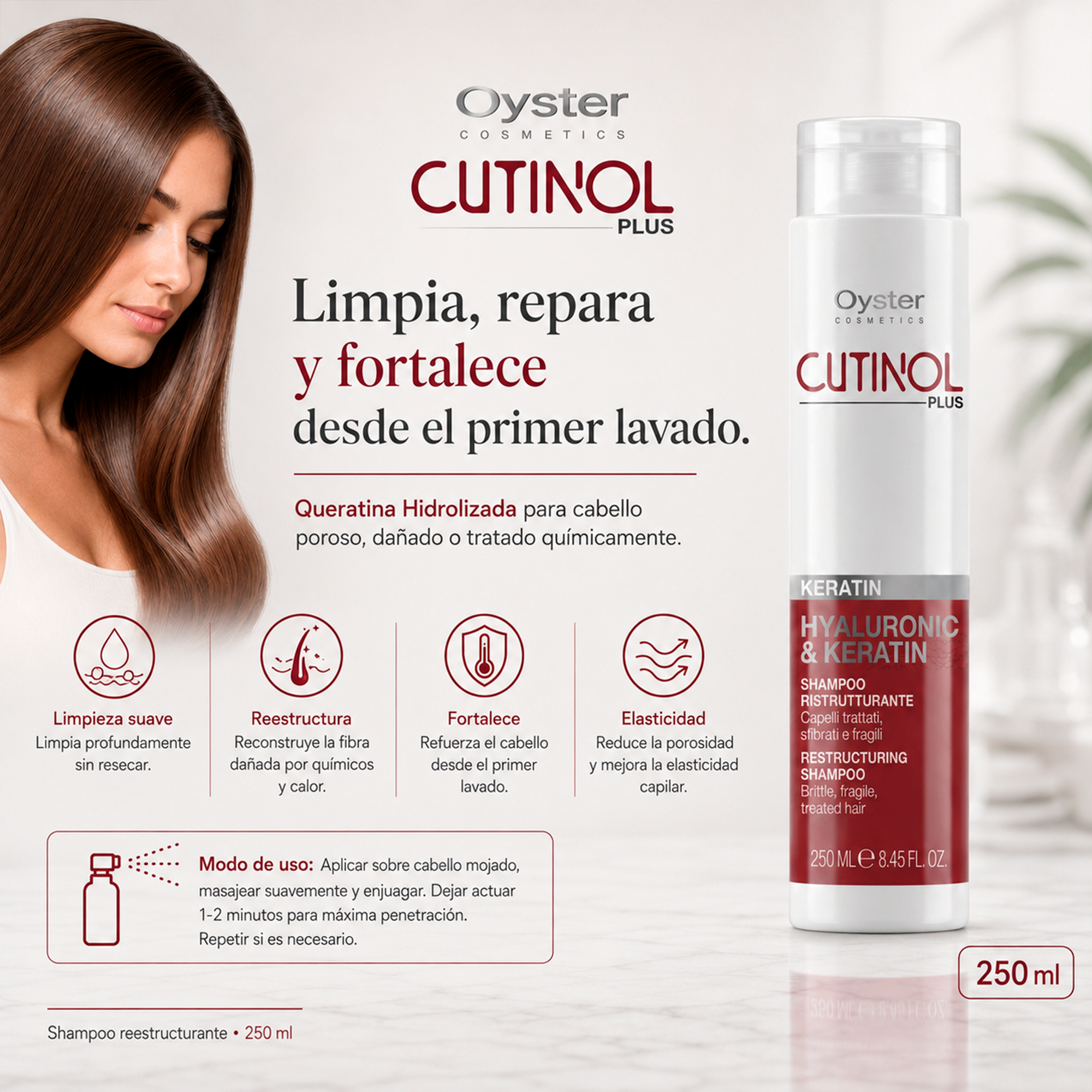 Oyster Cosmetics Cutinol Plus Keratin Shampoo