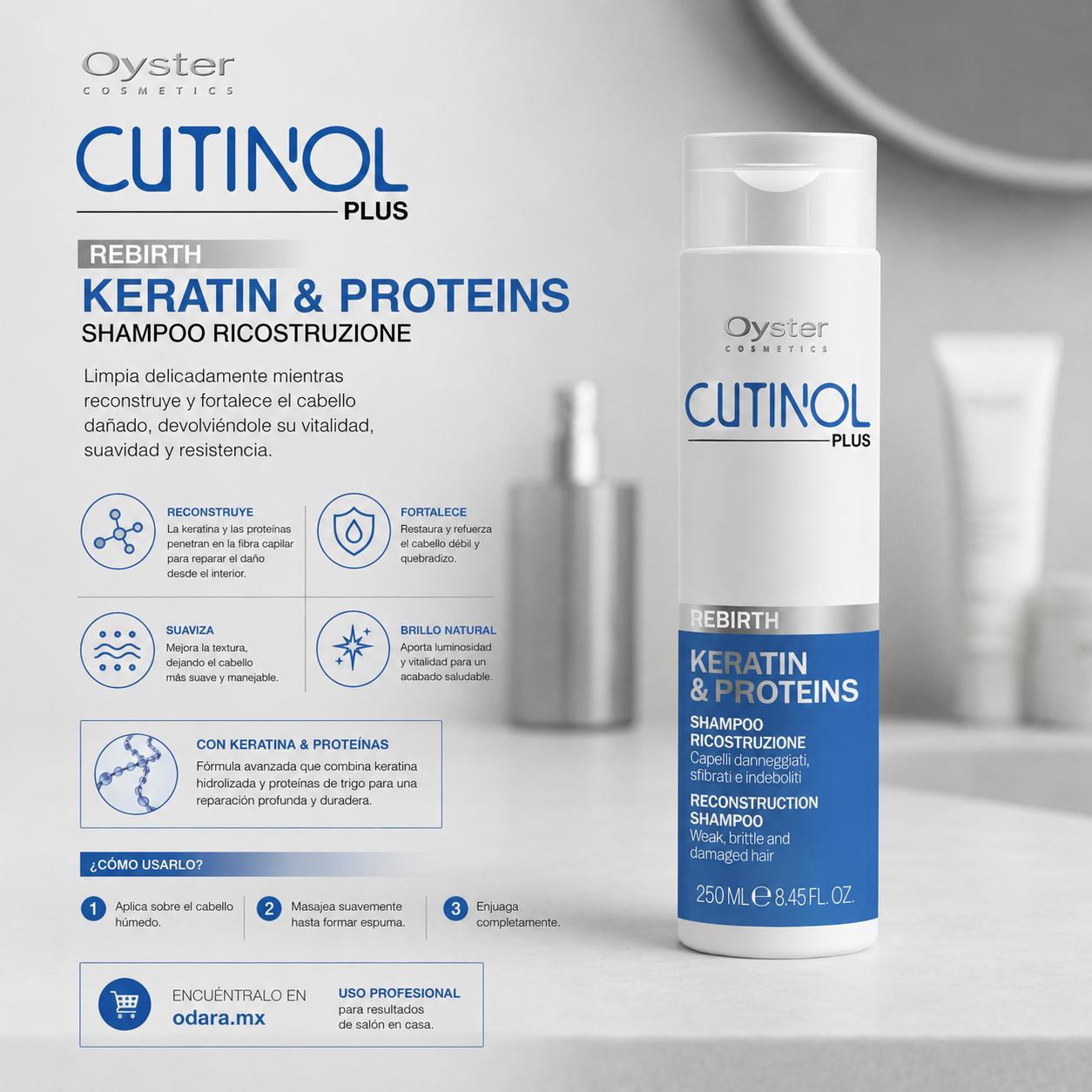 Oyster Cosmetics Cutinol Plus Rebirth Shampoo