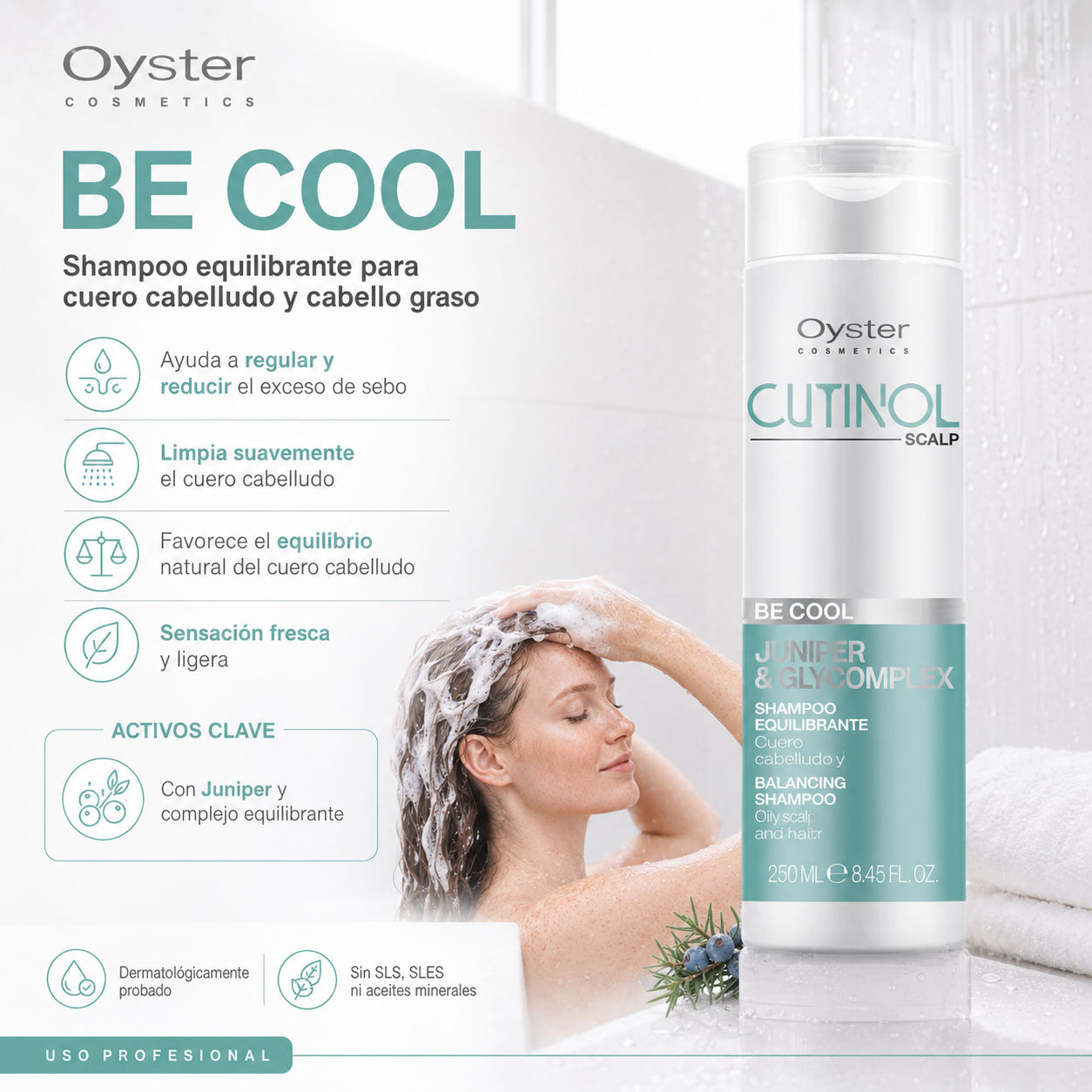Oyster Cosmetics Cutinol Scalp Be Cool Shampoo