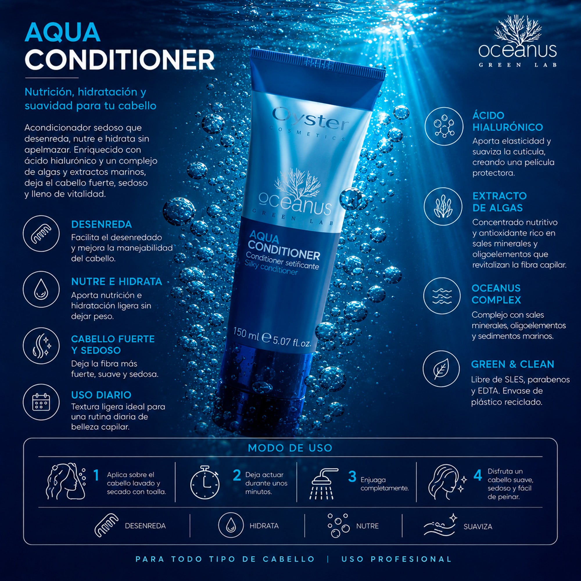 Oyster Cosmetics Oceanus Green Lab Acondicionador