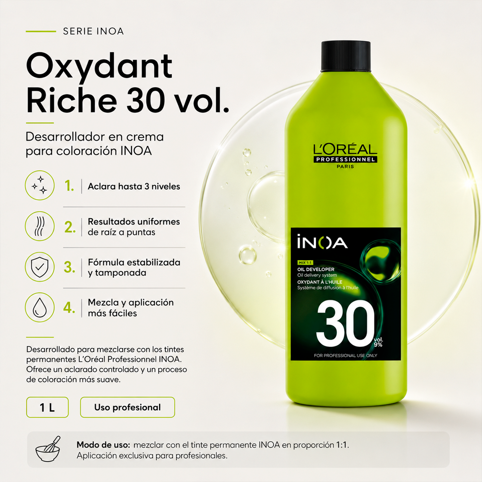 L'Oréal Professionnel Inoa Oil Developer 30 Vol 1 L