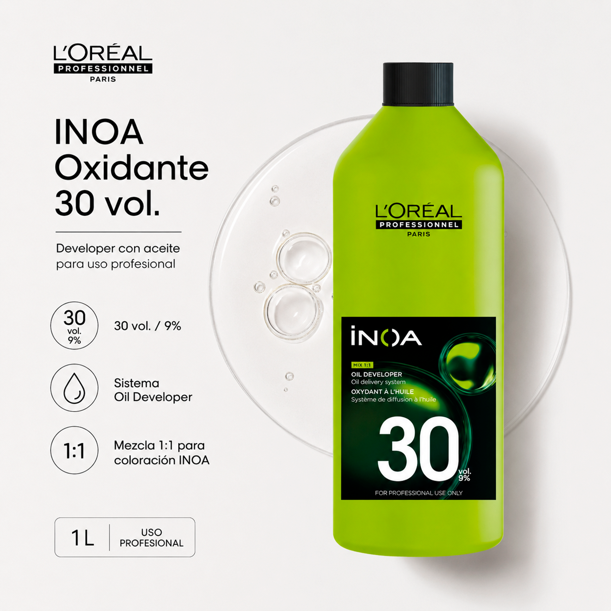 L'Oréal Professionnel Inoa Oil Developer 30 Vol 1 L