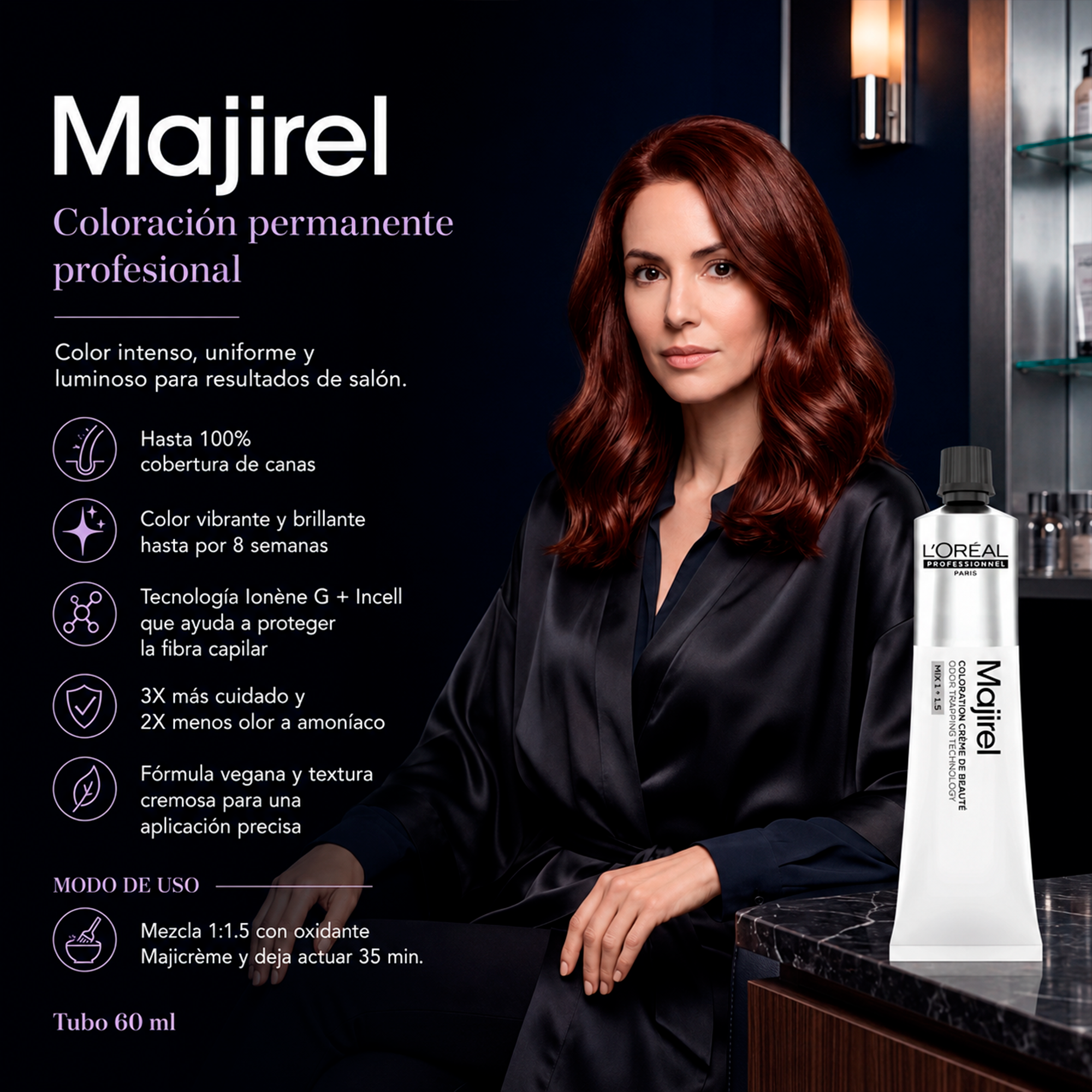 L'Oréal Professionnel Majirel Tinte Permanente 60 ml