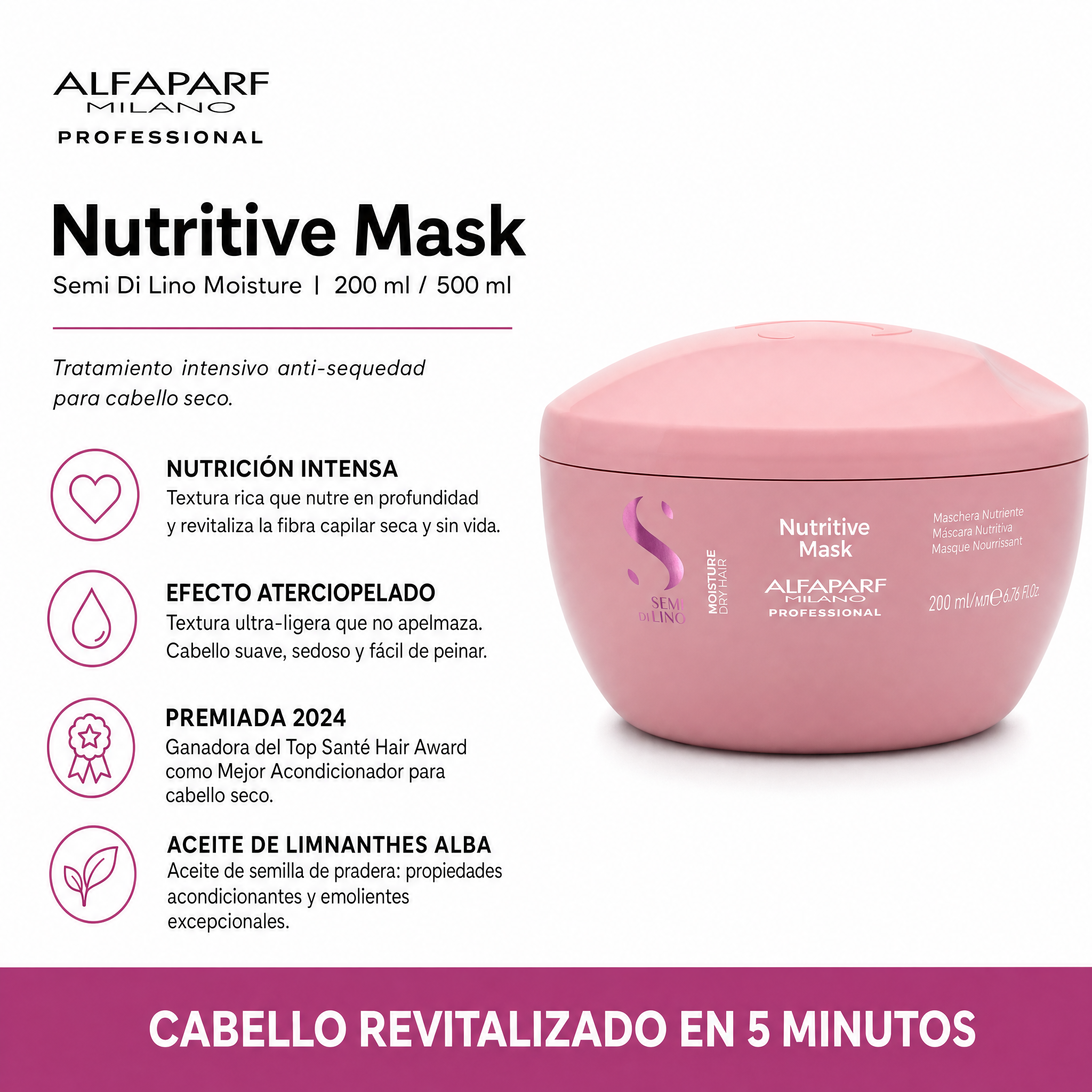 Alfaparf Semi Di Lino Moisture Nutritive Mascarilla
