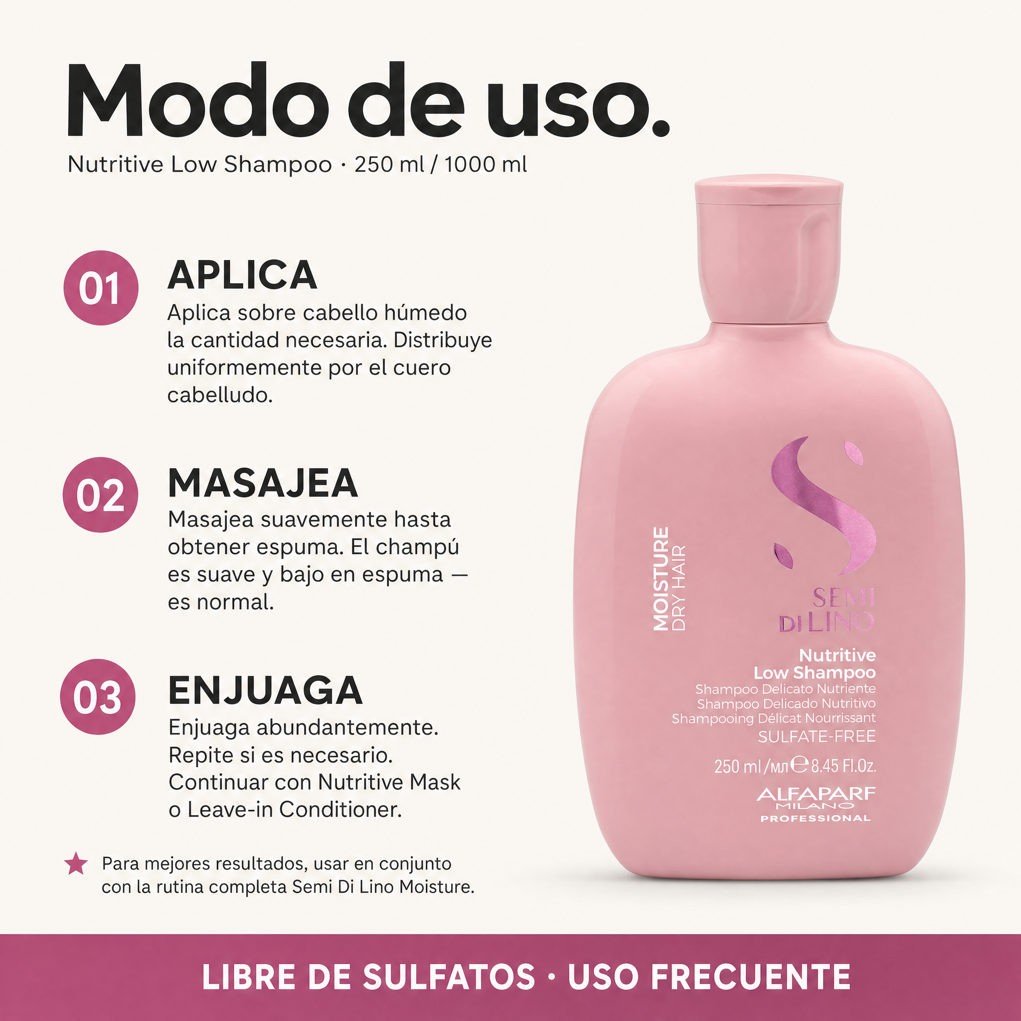 Alfaparf Semi Di Lino Moisture Nutritive Low Shampoo