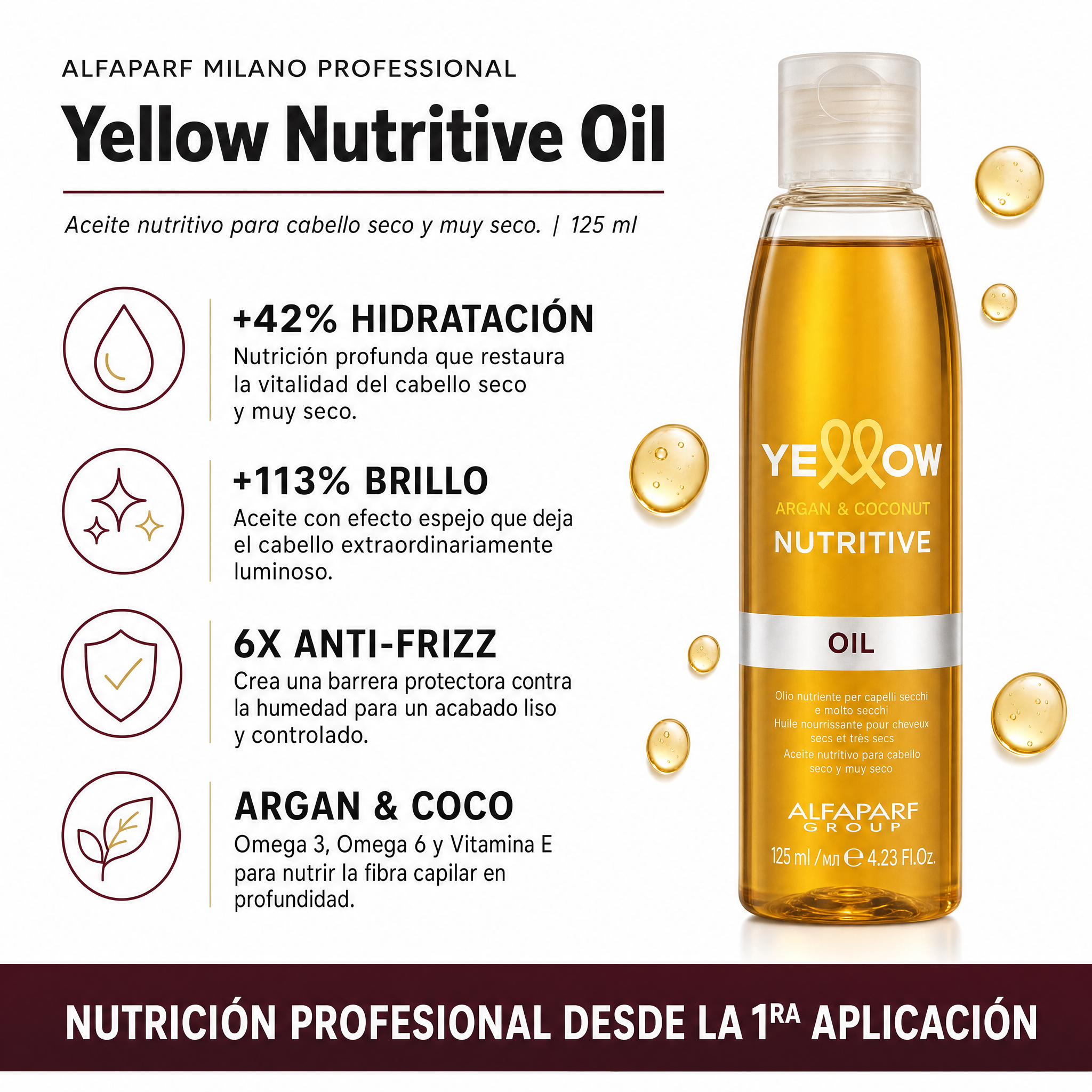 Alfaparf Yellow Nutritive Oil 125 ml