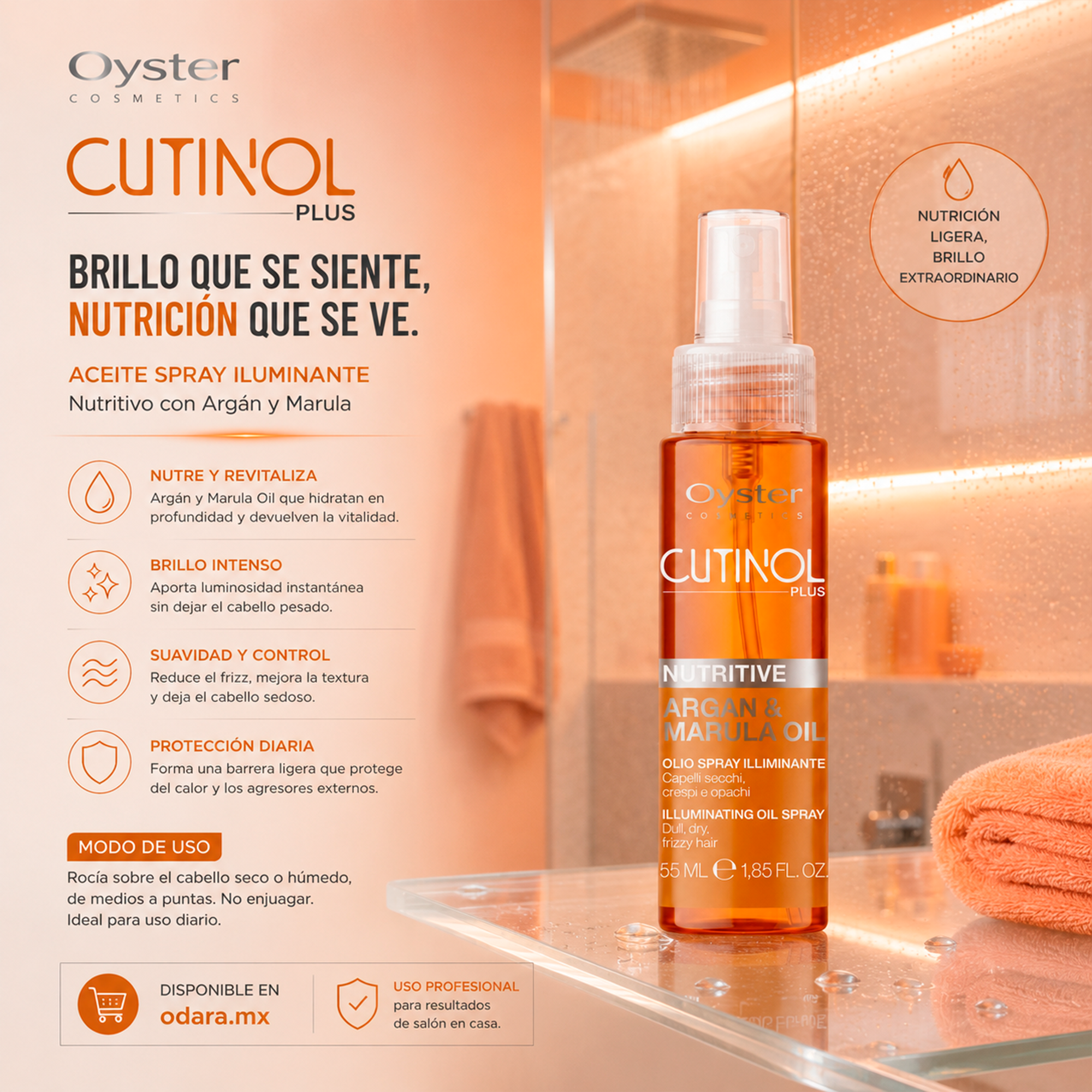 Oyster Cutinol Plus Nutritive Oil 55 ml