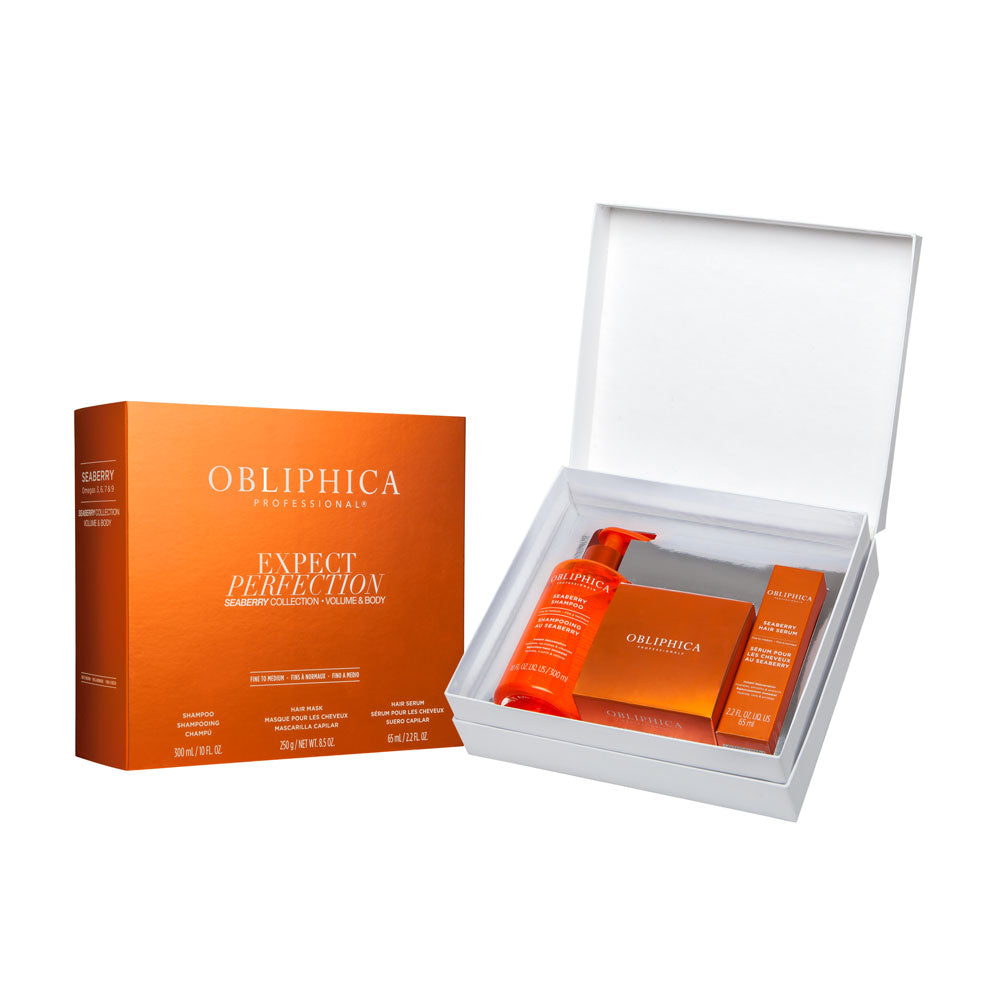Obliphica Seaberry Colección Volumen y Cuerpo + Suavidad y Control 6 Pzas
