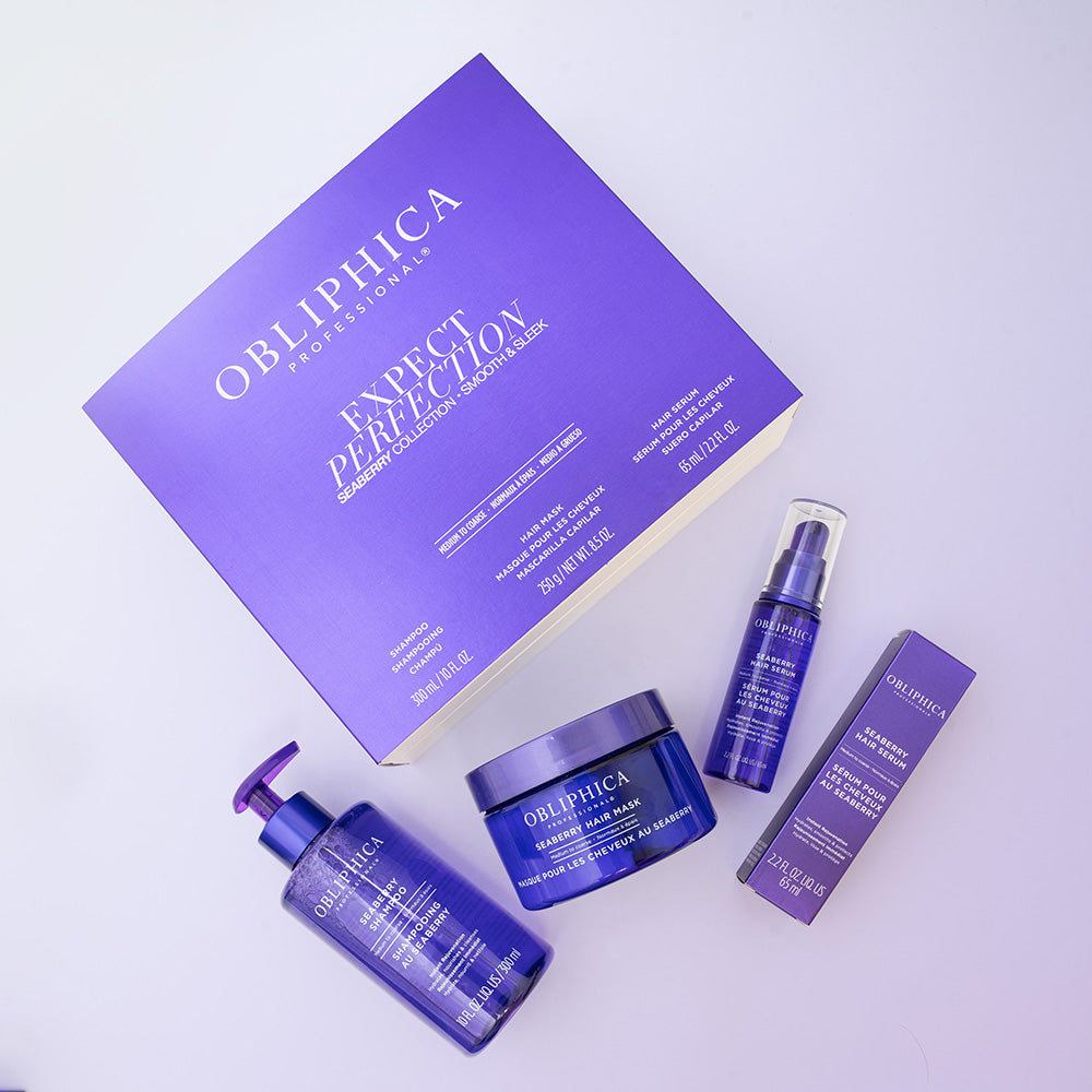 Obliphica Seaberry Colección Suavidad y Control Cabello Medio a Grueso 3 Pzas