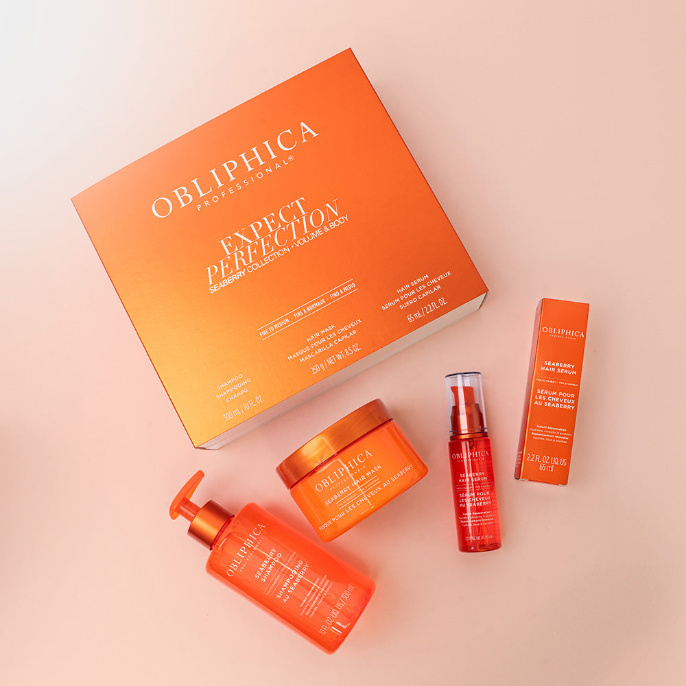 Obliphica Seaberry Colección Volumen y Cuerpo + Suavidad y Control 6 Pzas