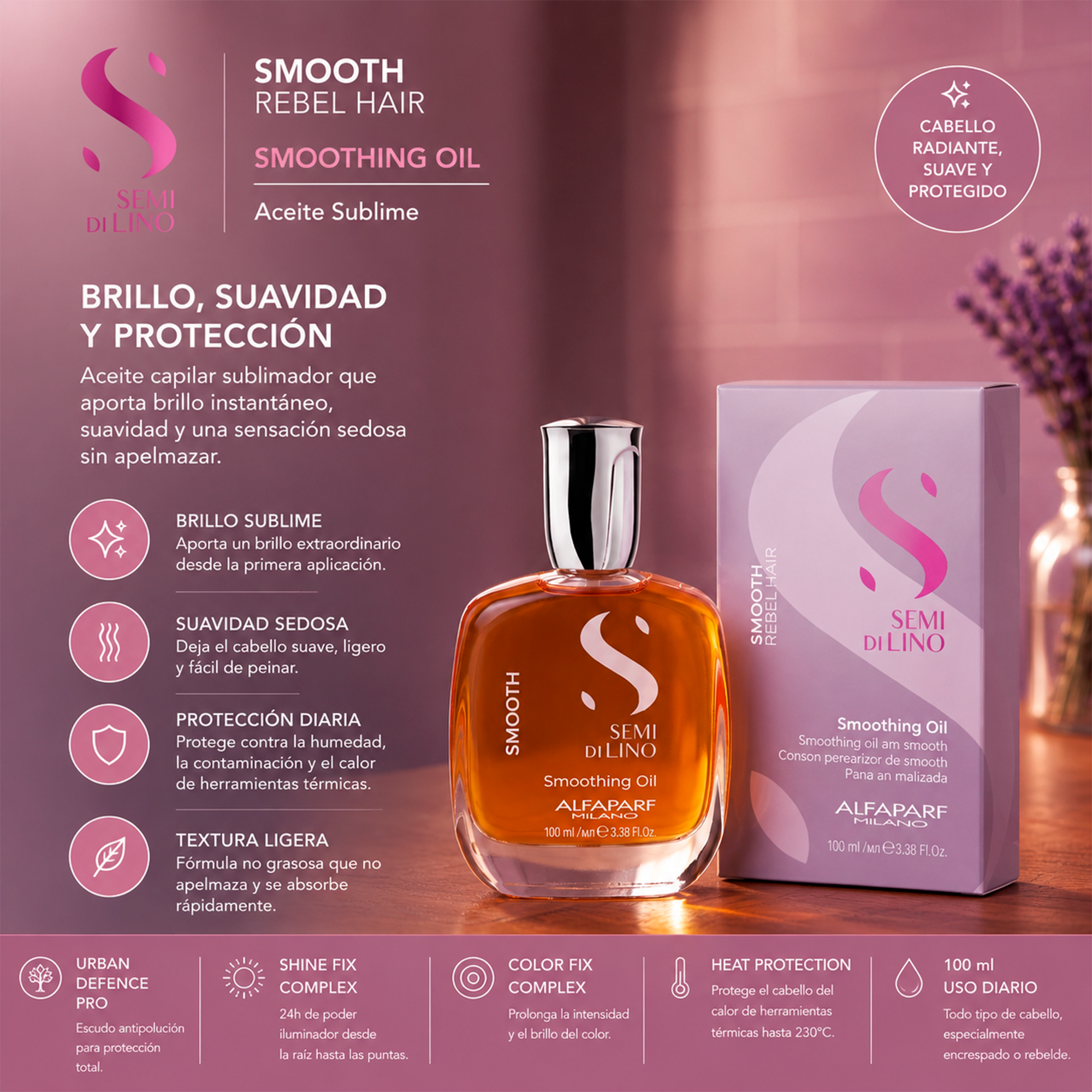 Alfaparf Semi Di Lino Smooth Smoothing Oil 100 ml