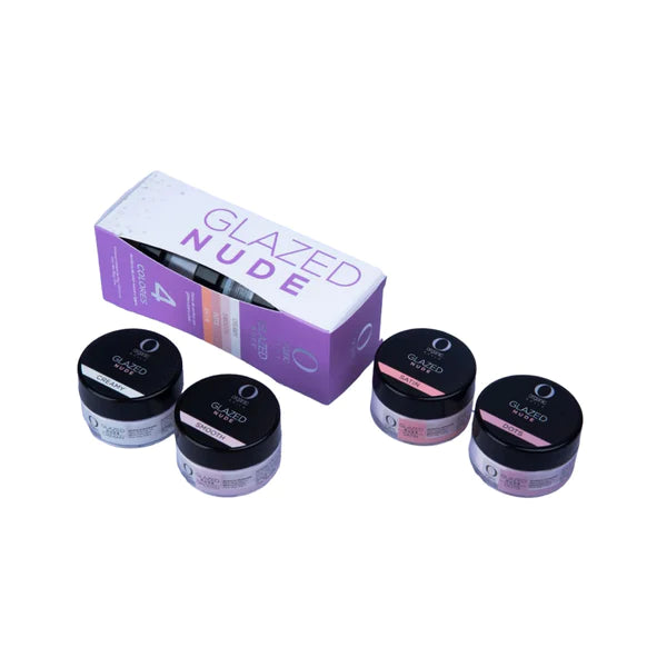 SET DE 4 GLAZED NUDE (CREAMY, SMOOTH, DOTS, SATIN) DE 14 G/0.5OZ C/U