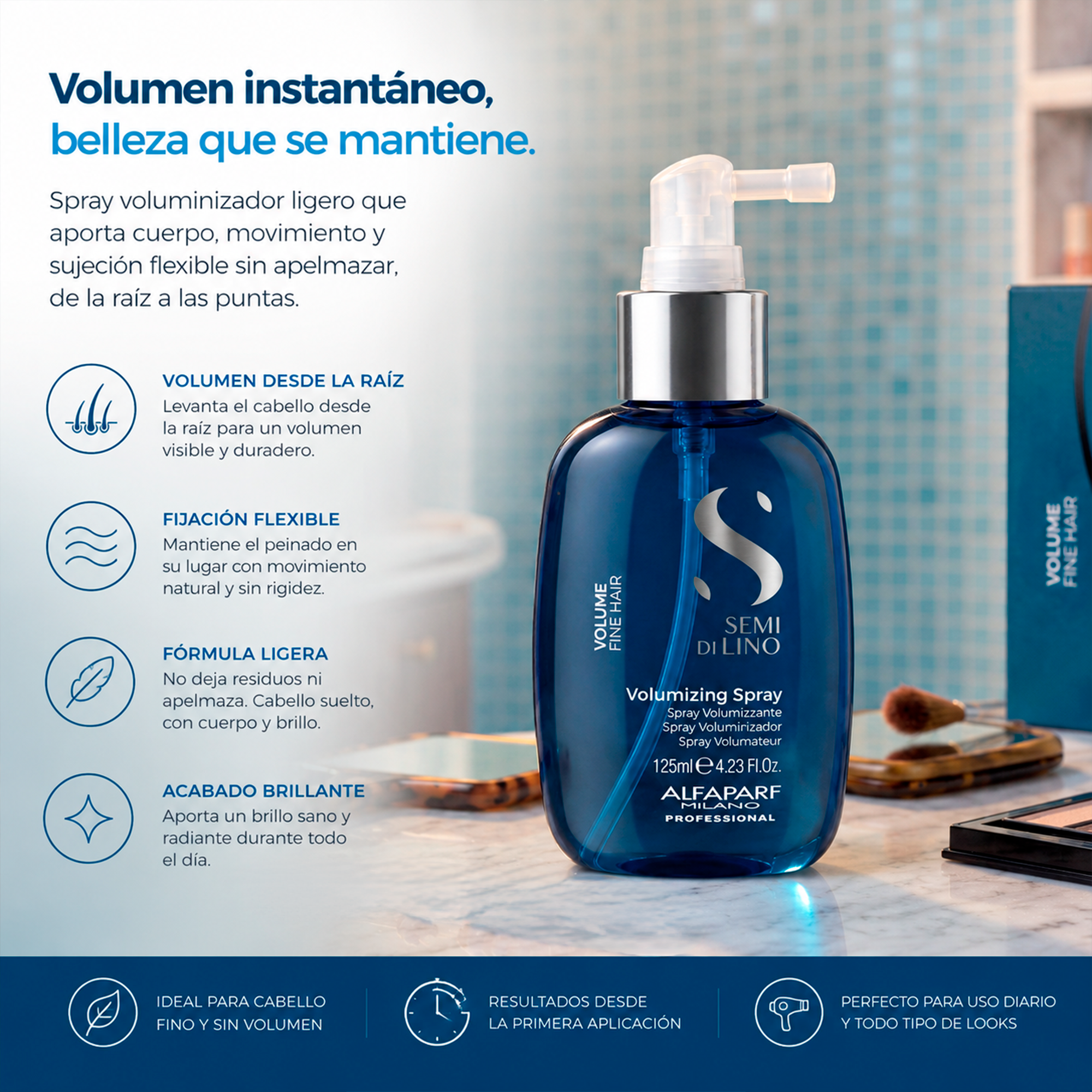 Alfaparf Semi Di Lino Volume Volumizing Spray 125 ml