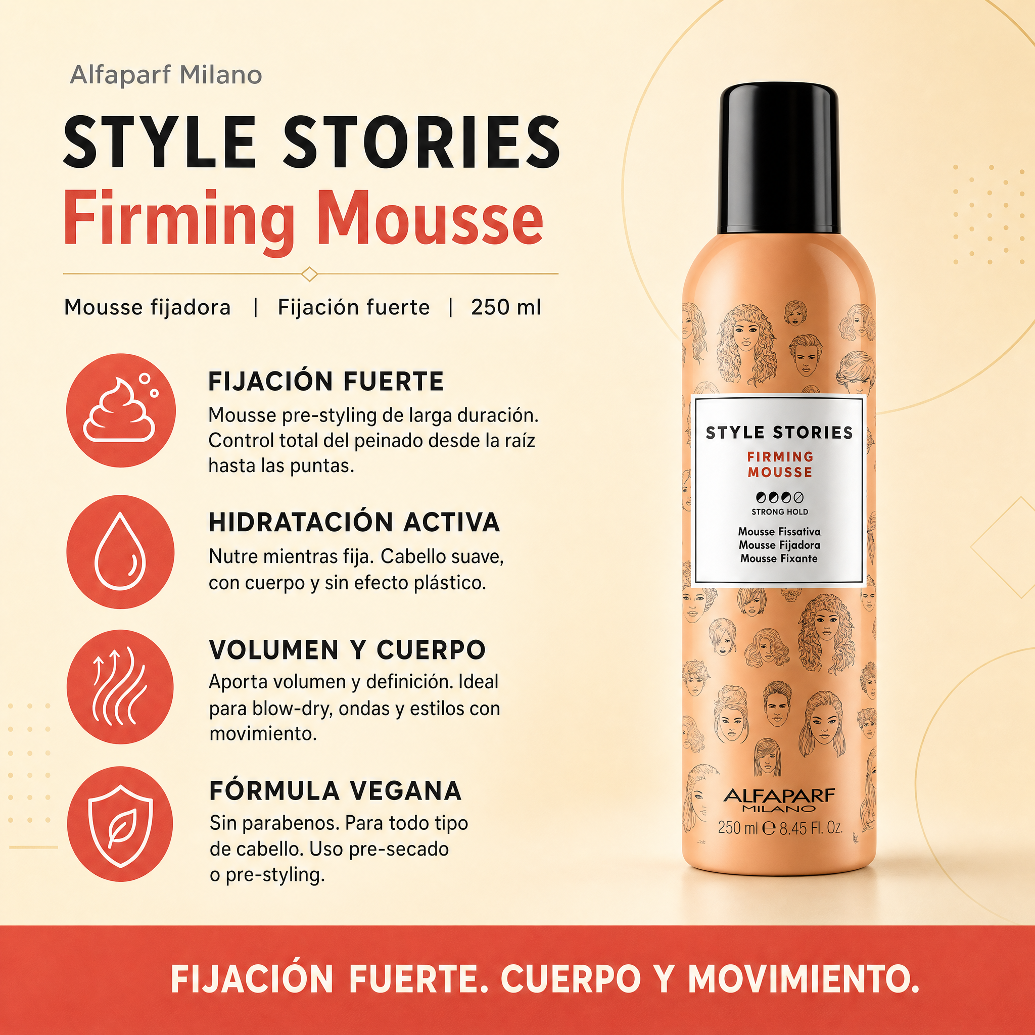 Alfaparf Style Stories Firming Mousse 250 ml