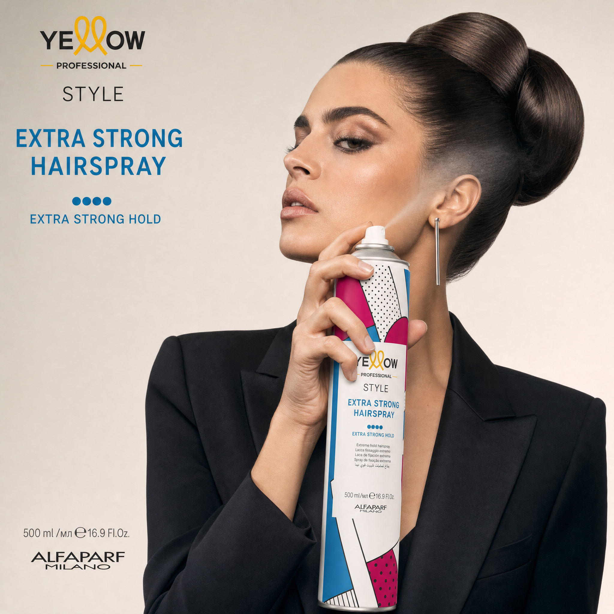 Alfaparf Yellow Style Extra Strong Hairspray 500 ml