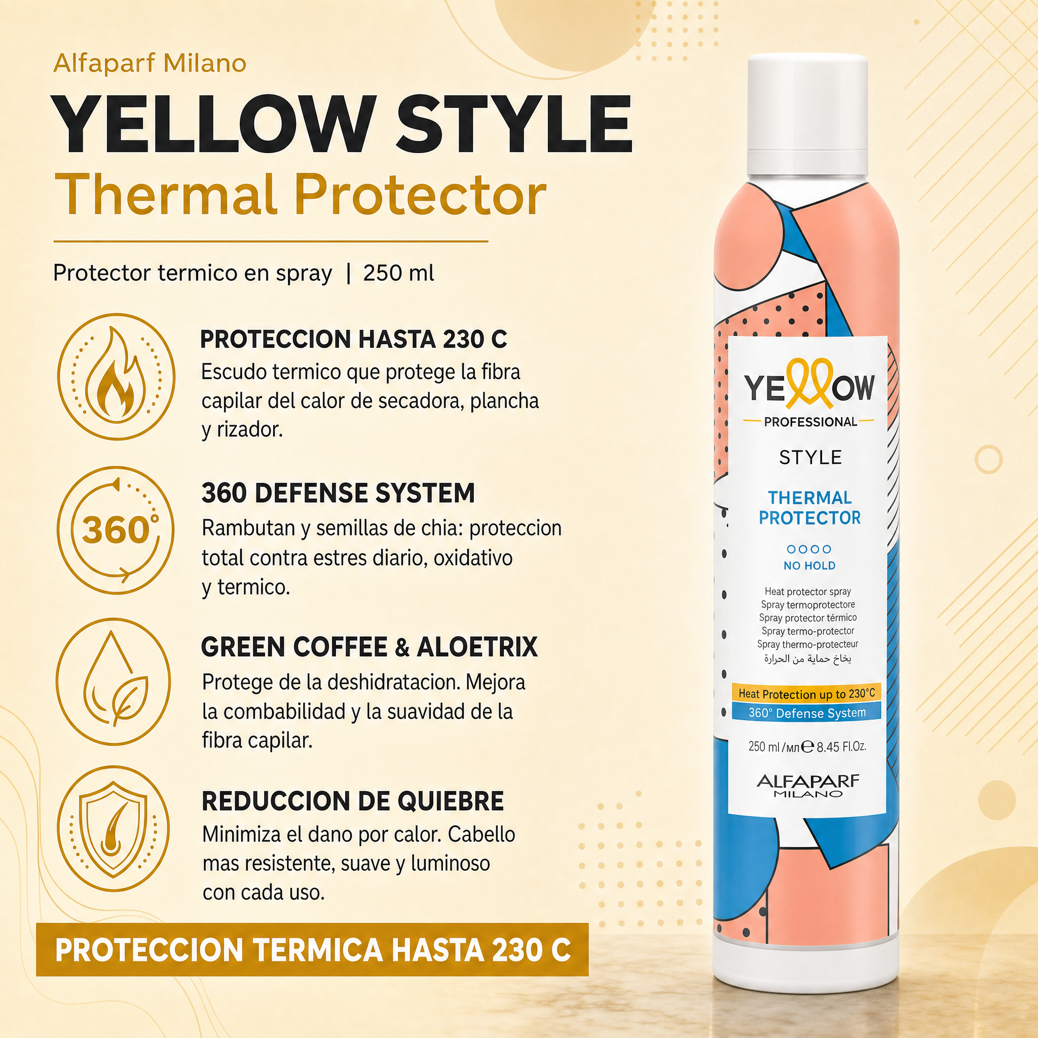 Alfaparf Yellow Style Extra Thermo Protector 250 ml