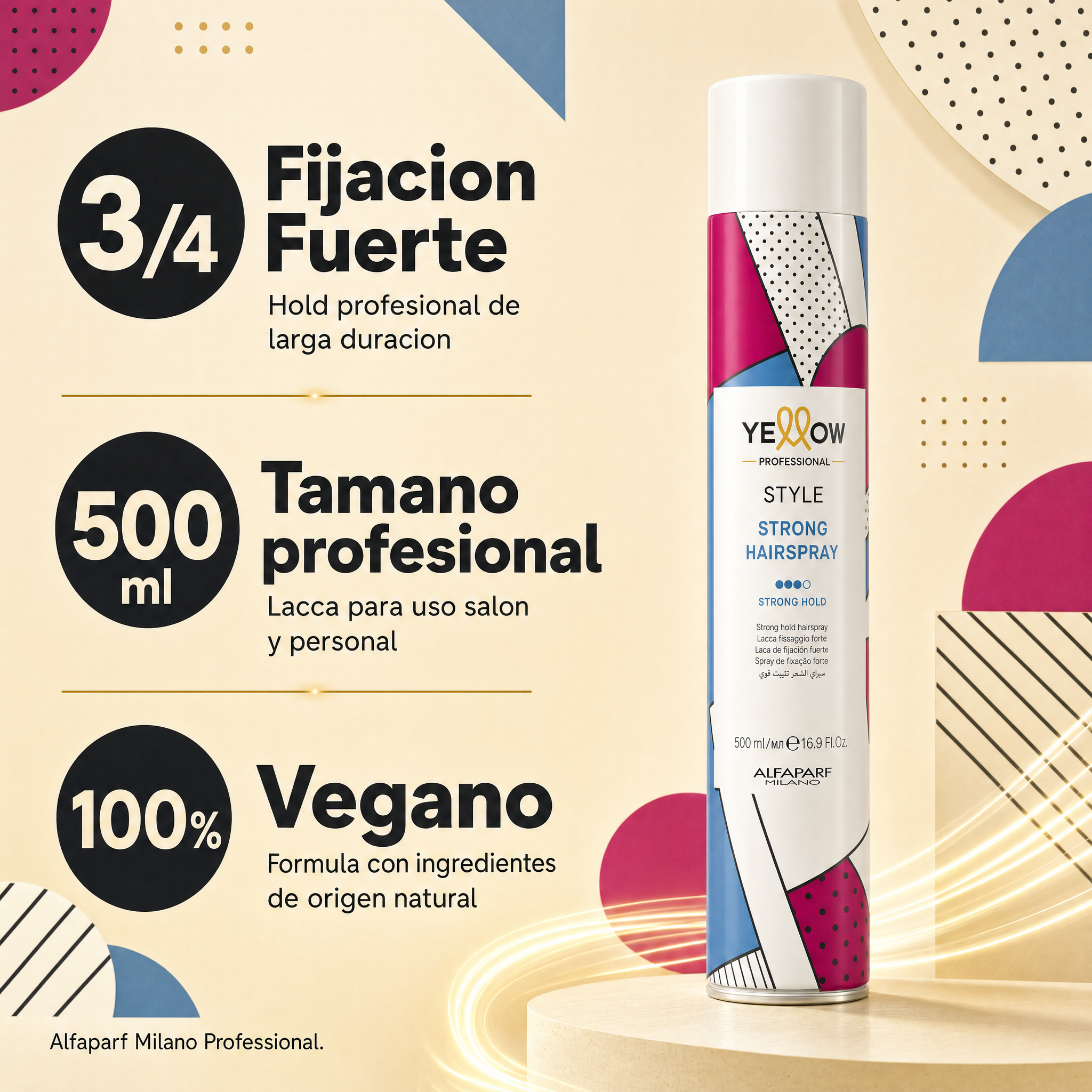 Alfaparf Yellow Style Strong Hairspray 500 ml