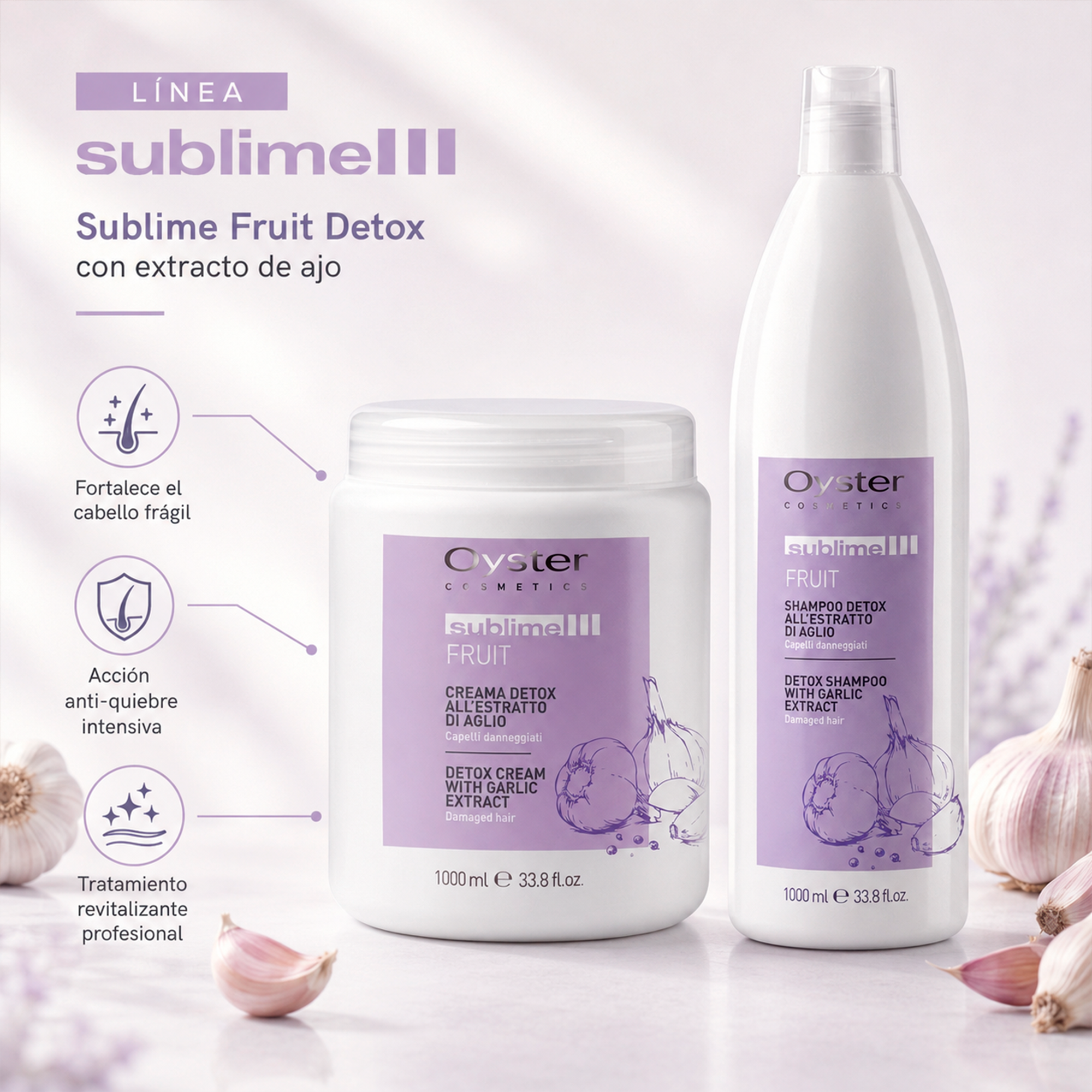 Oyster Cosmetics Sublime Shampoo Al Garlic 1 L