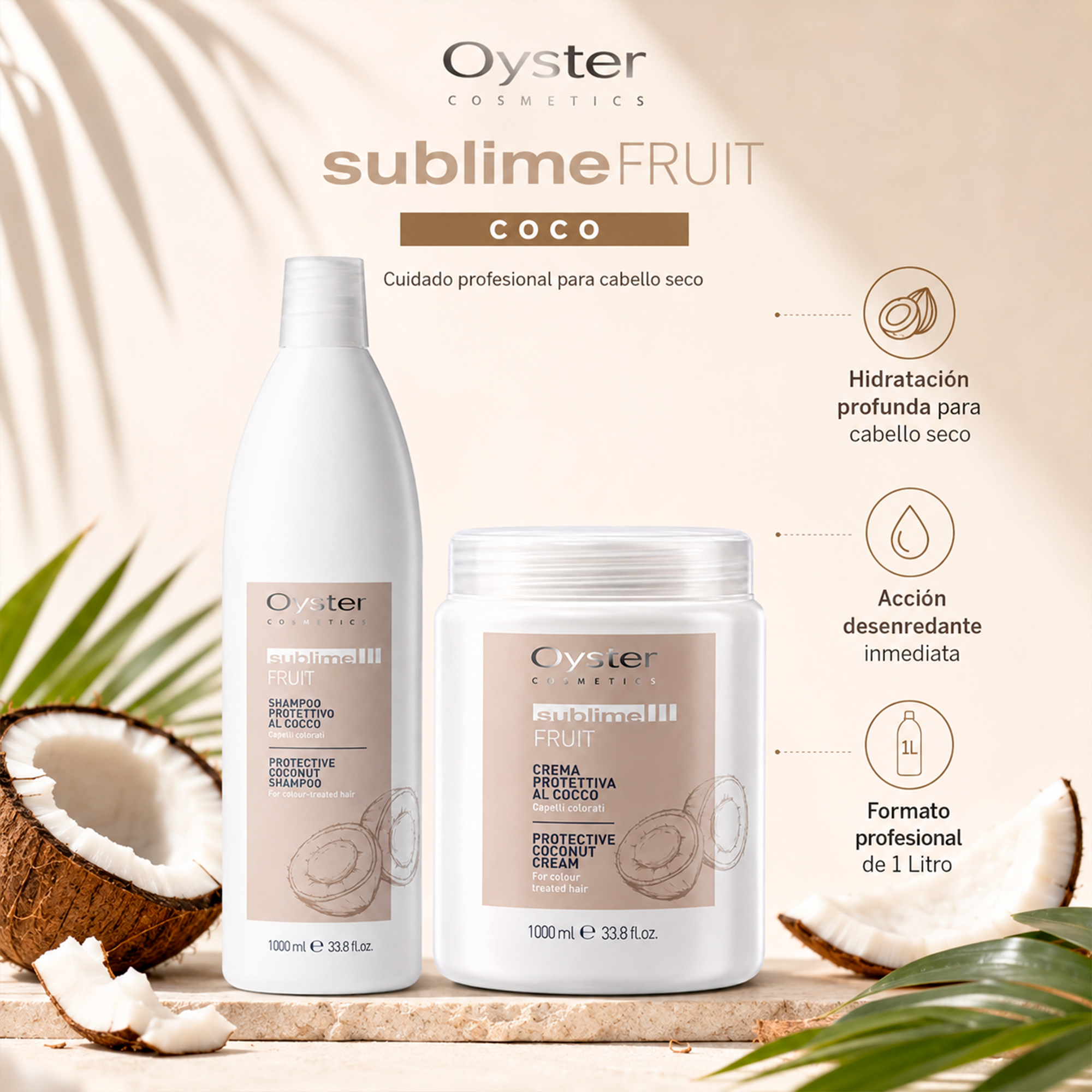Oyster Cosmetics Sublime Shampoo All Cocco 1 L