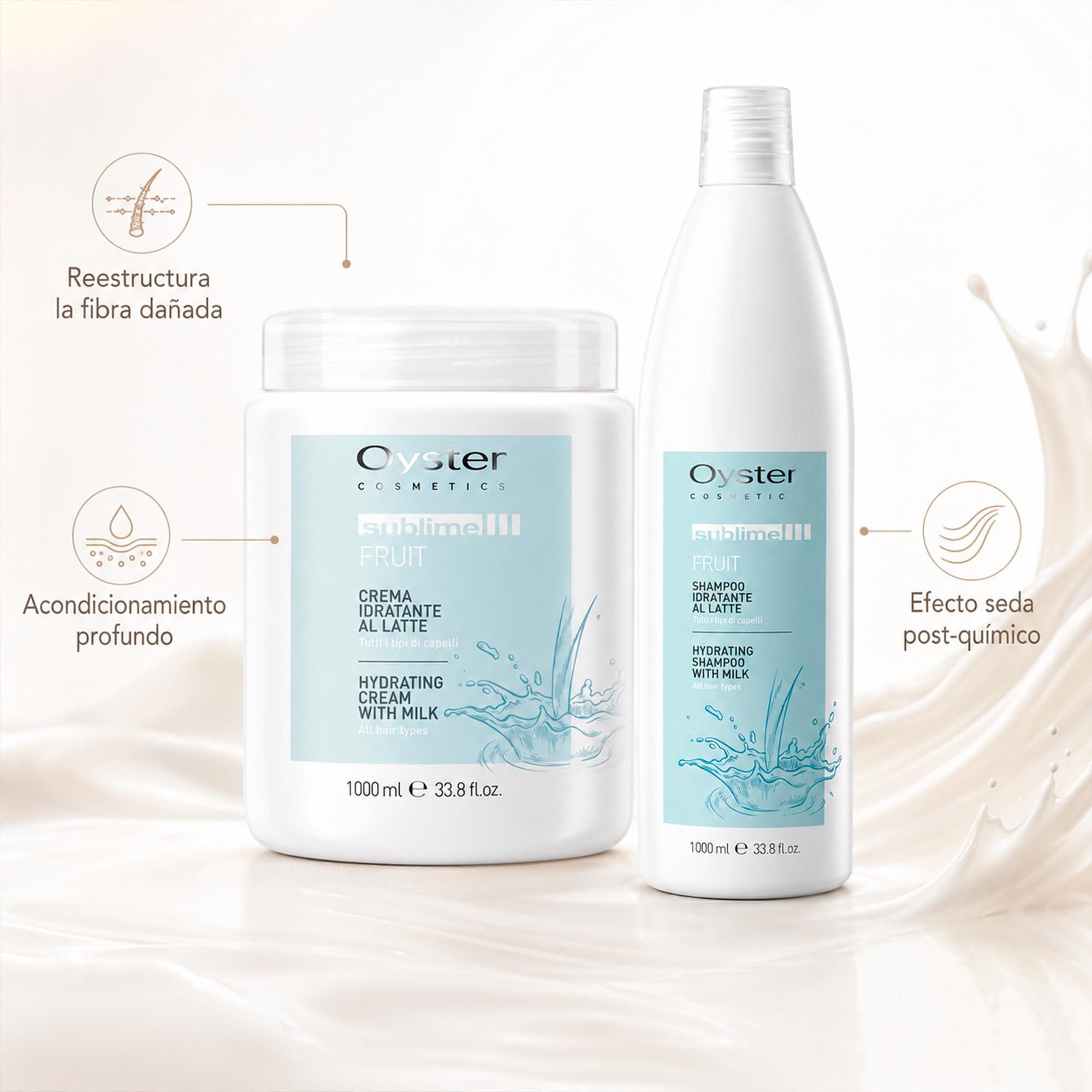 Oyster Cosmetics Sublime Maschera Al Latte 1 L