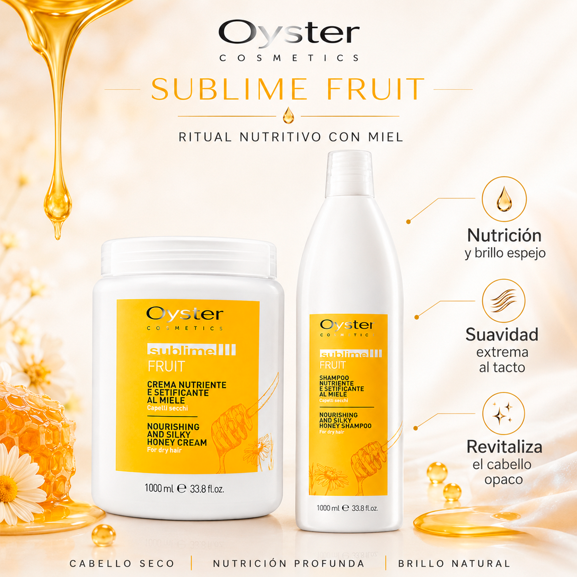 Oyster Cosmetics Sublime Shampoo Alla Miele 1 L