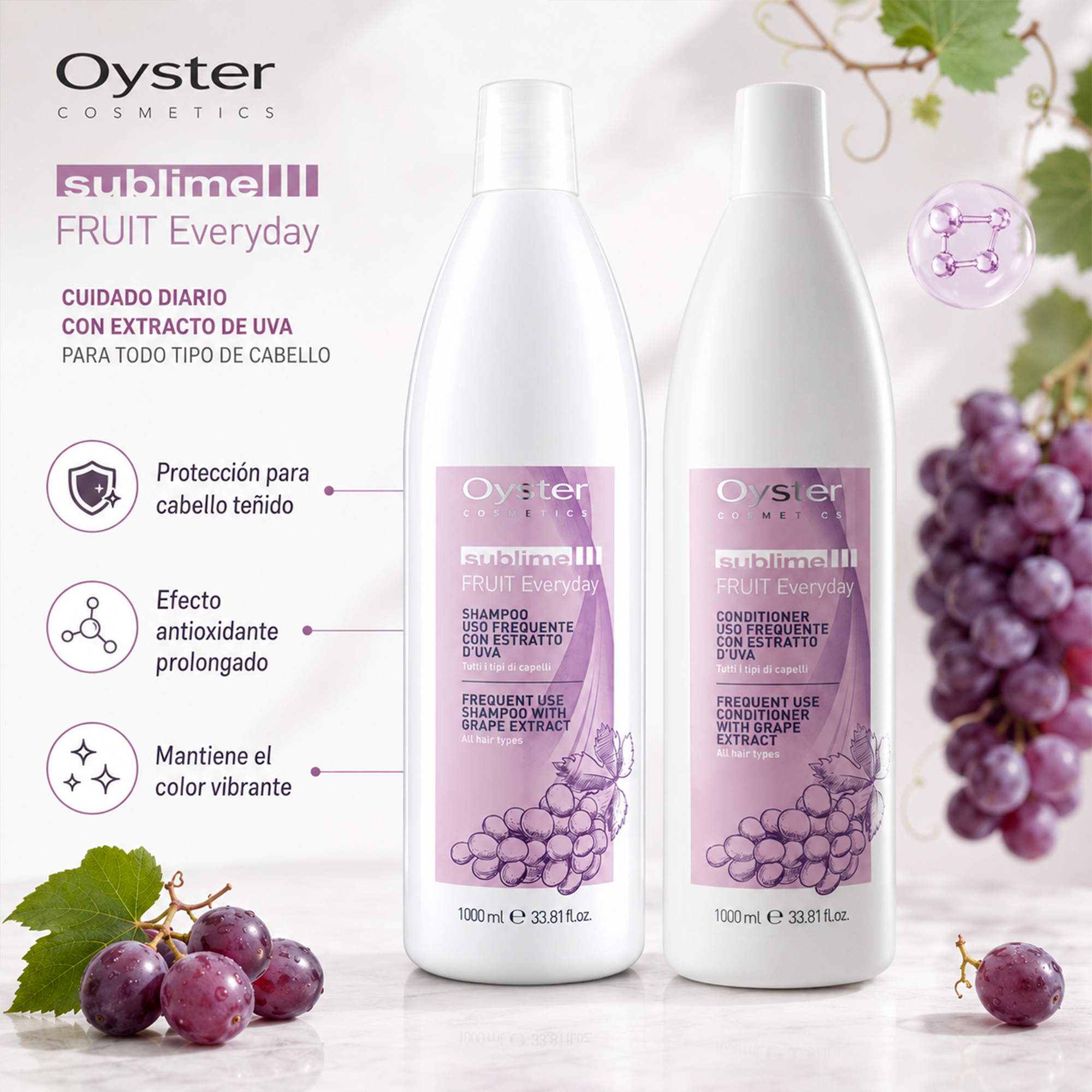 Oyster Cosmetics Sublime Everyday Shampoo Uso Frecuente 1 L
