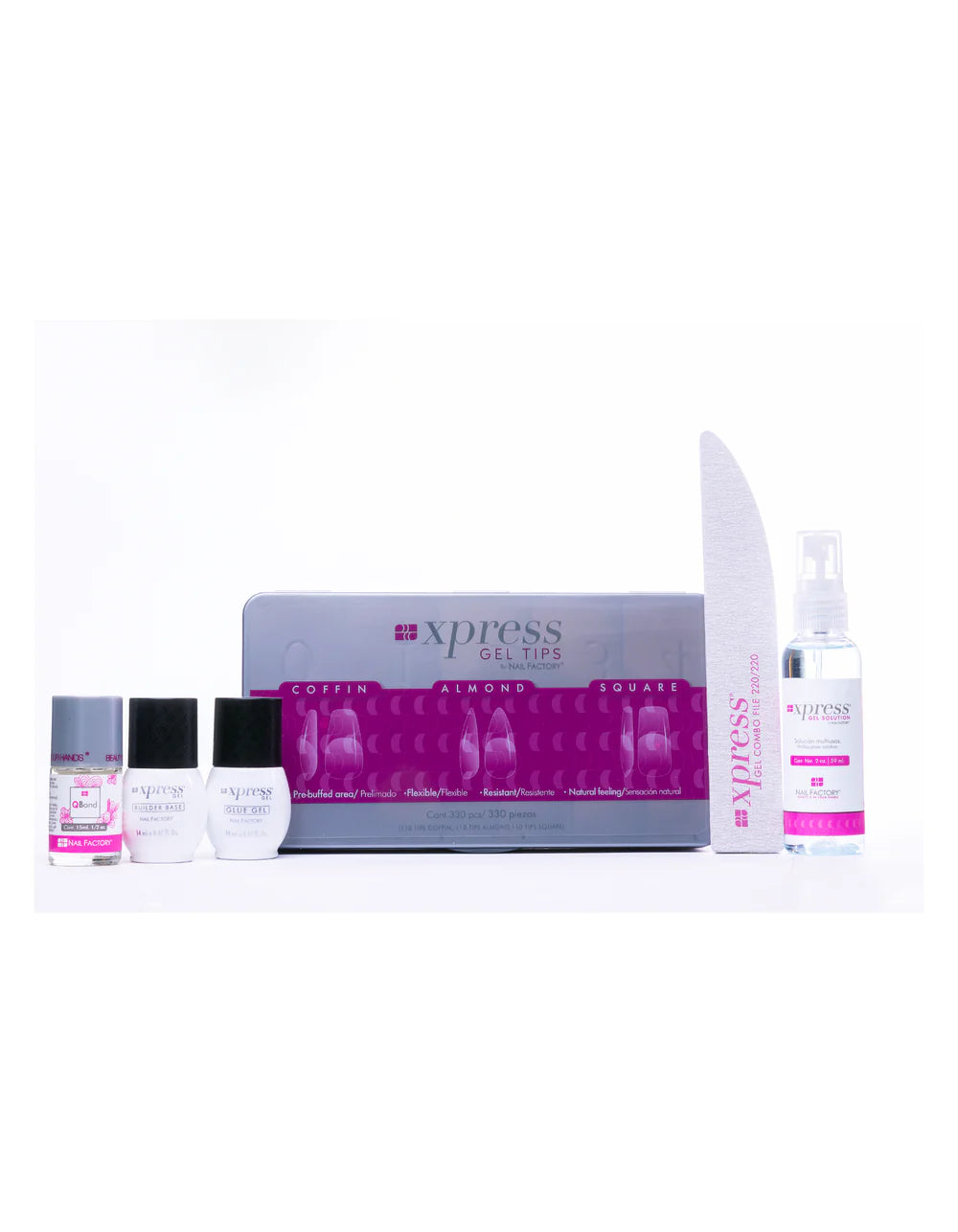 Nail Factory Acrílico Kit Xpress grel para Uñas 330 pzas