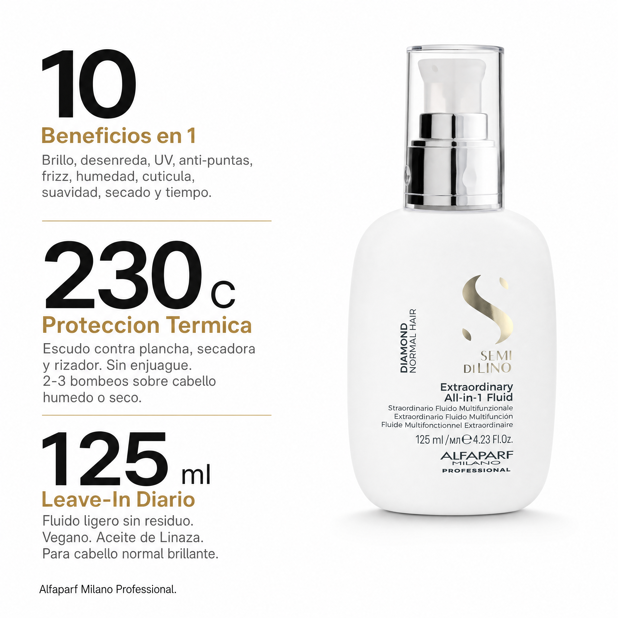 Alfaparf Semi Di Lino Diamond Iluminating Extraordinary All in One Fluid 125 ml