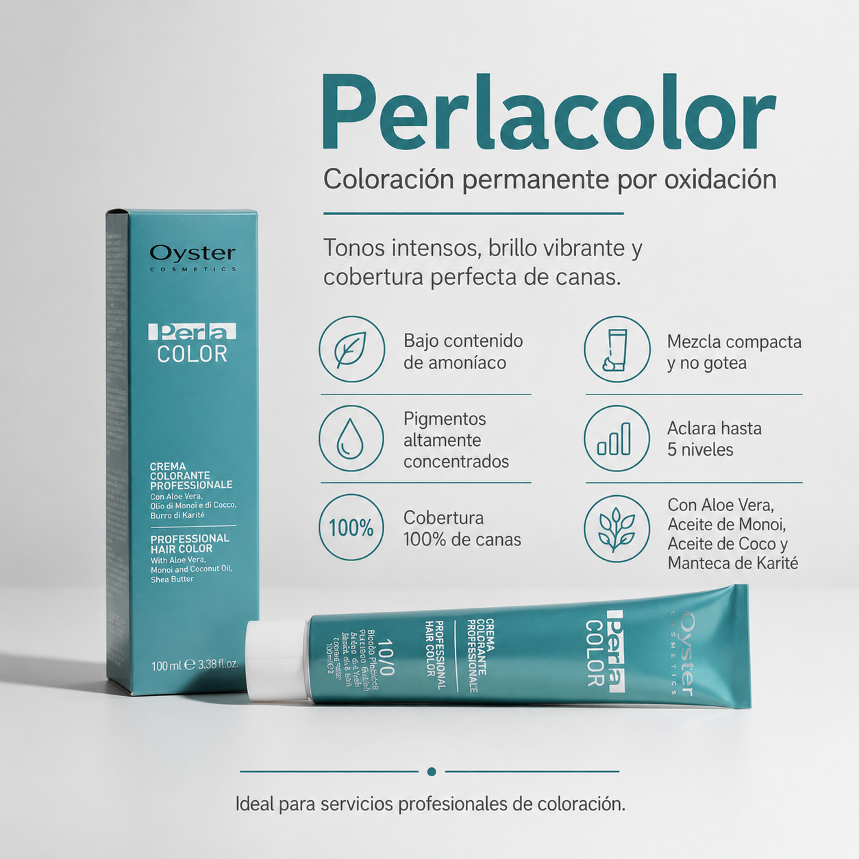 Oyster Cosmetics Perlacolor Tinte Profesional 100 ml