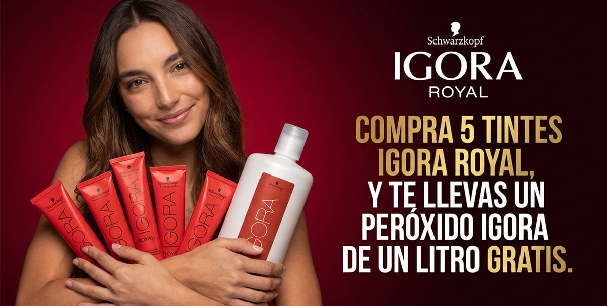 Schwarzkopf Igora Royal: compra 5 tintes y llévate un peróxido de 1 litro gratis