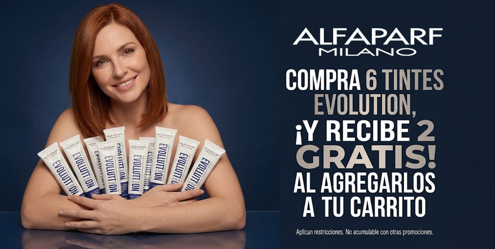 Alfaparf Evolution: compra 6 tintes y recibe 2 gratis