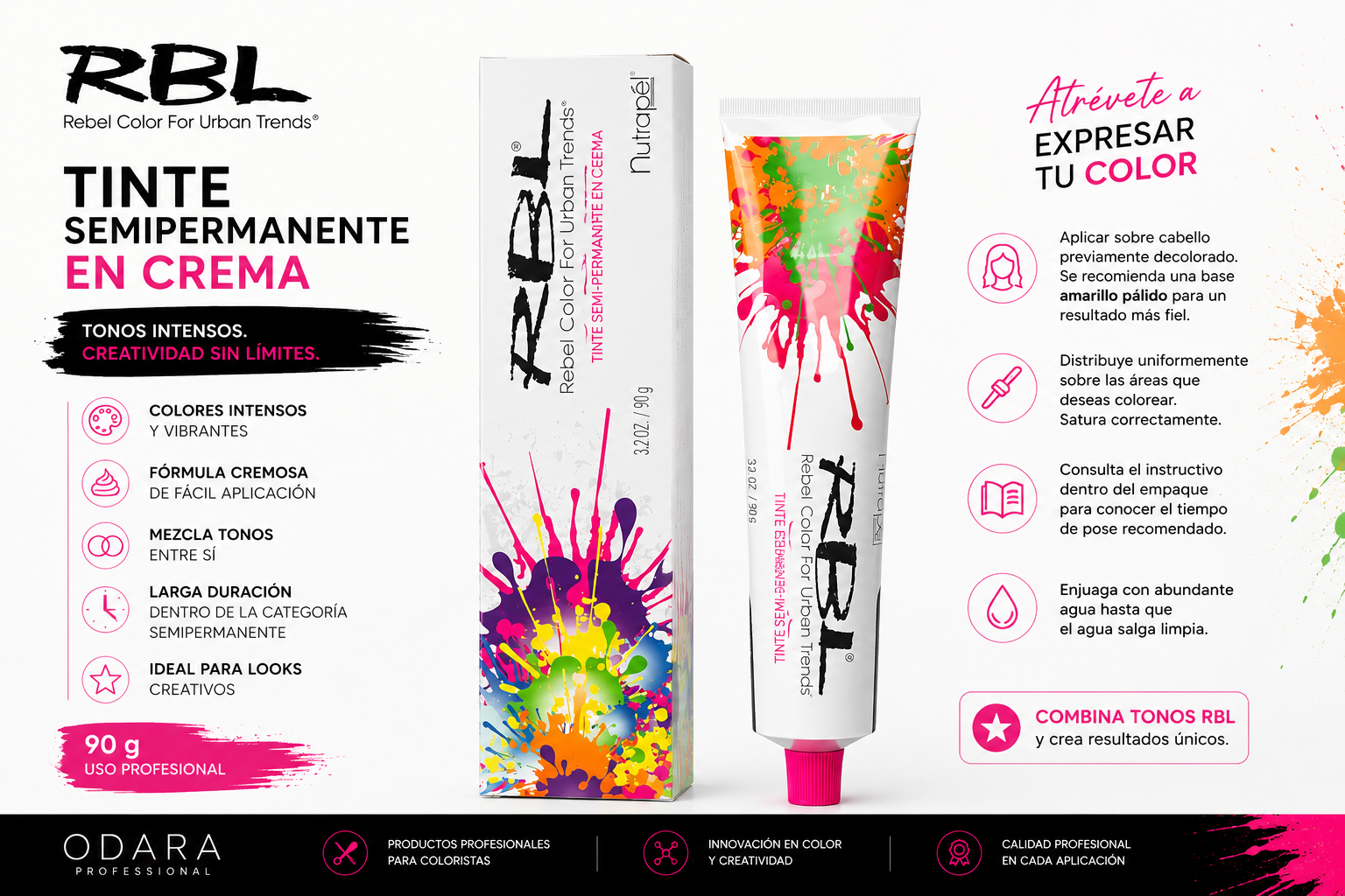 NUTRAPÉL TINTE SEMIPERMANENTE RBL 90 GR